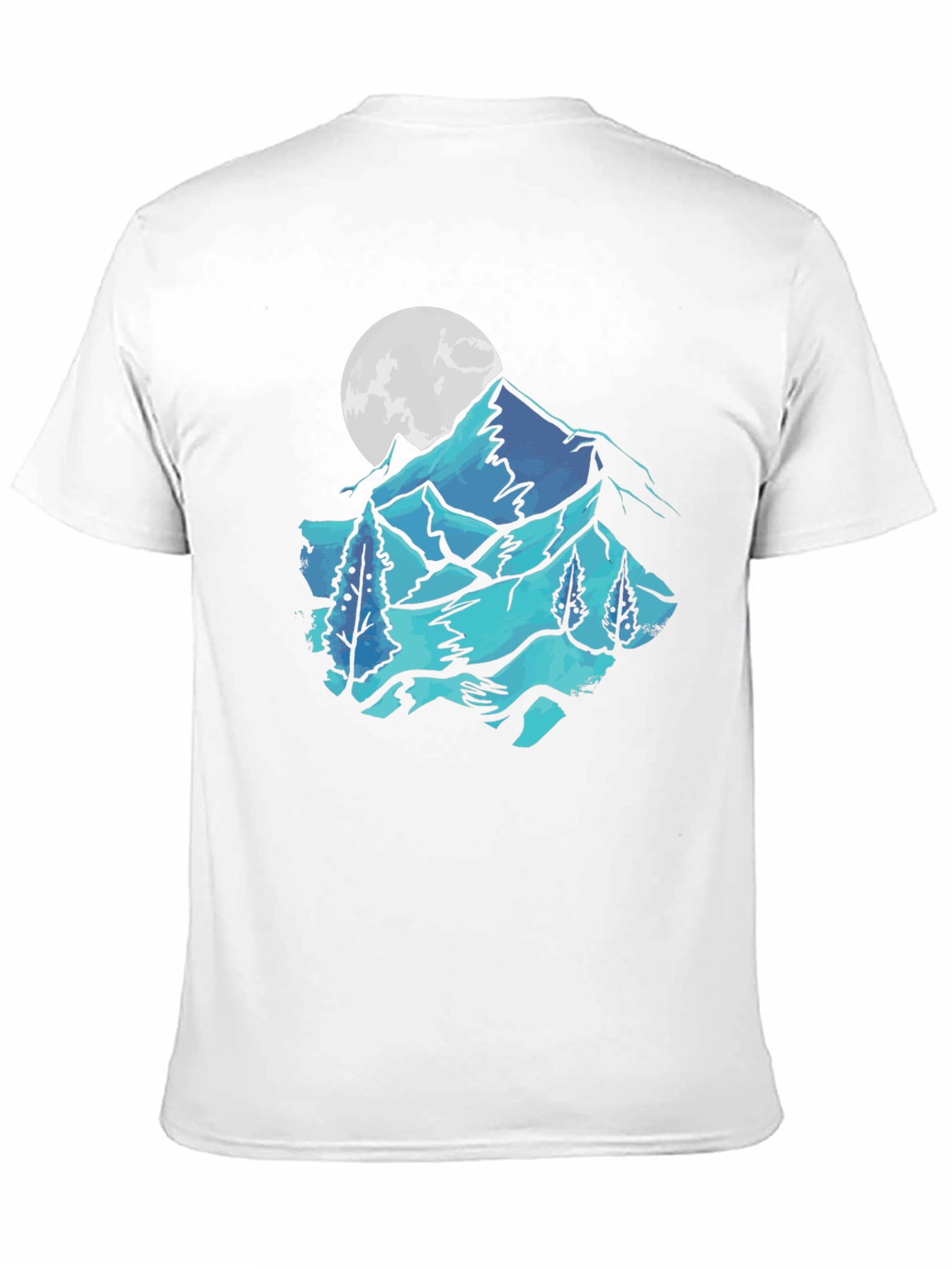 Mountain & Moon Graphic Tee - Black