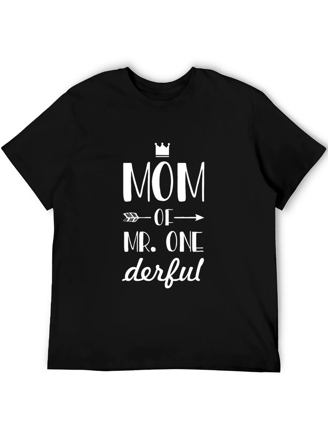 Mom Of Mr. Onederful T-Shirt - Trendy Graphic Tee