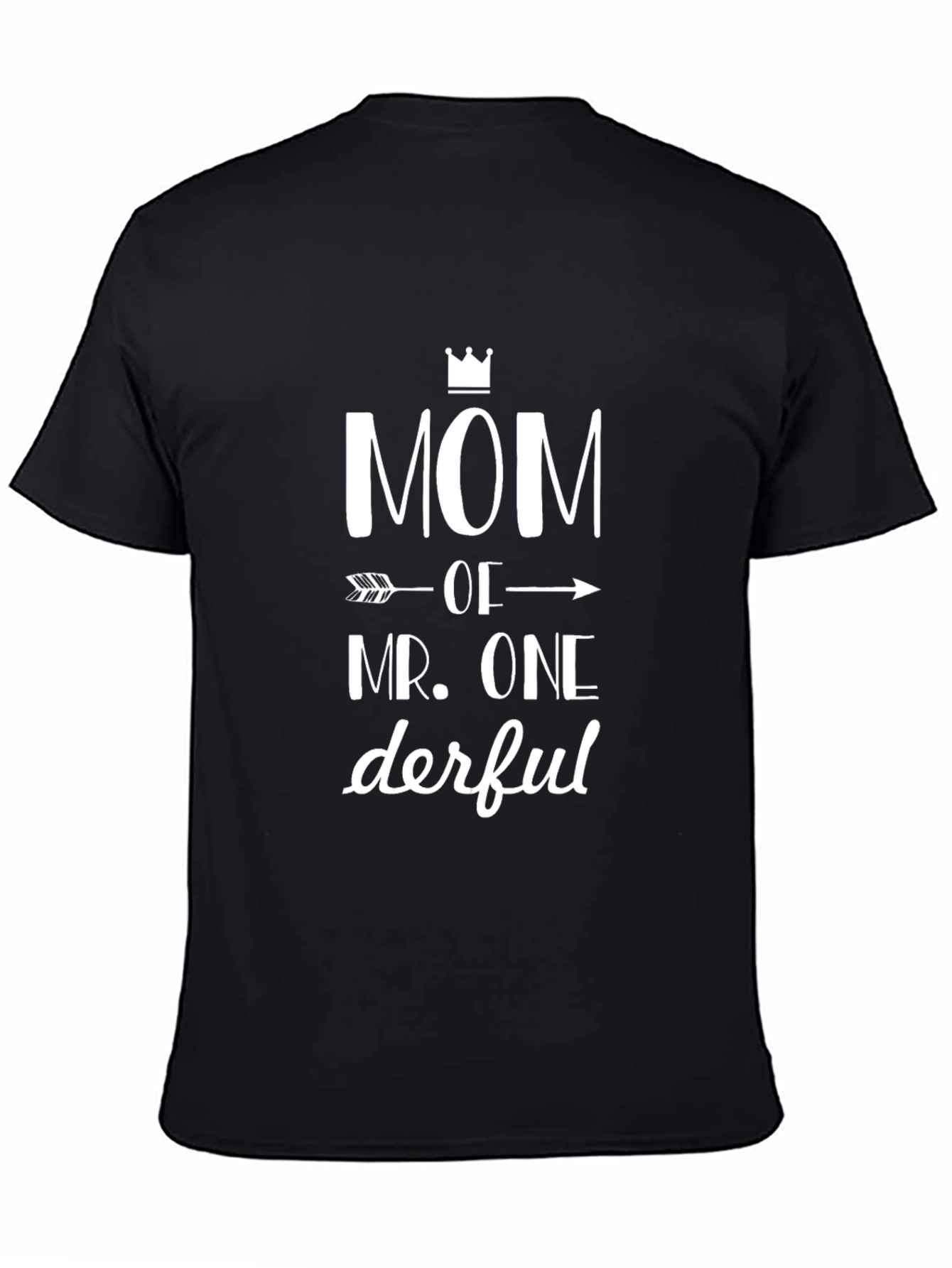 Mom Of Mr. Onederful T-Shirt - Trendy Graphic Tee