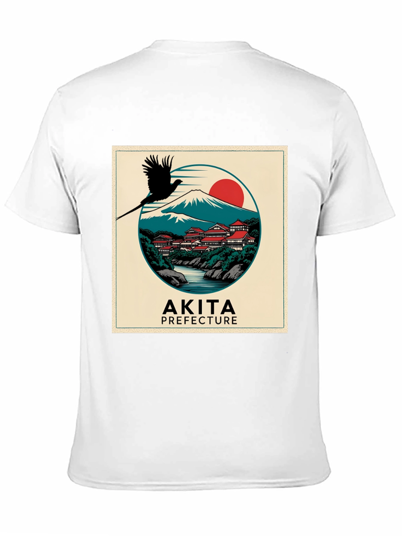Akita Prefecture Graphic Tee - Japanese Landscape