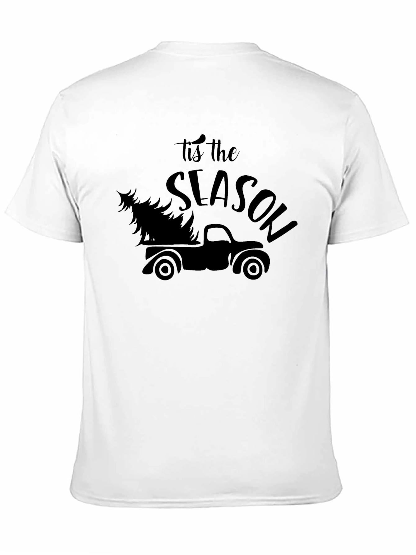 Tis the Season Truck Christmas Tree Graphic Tee