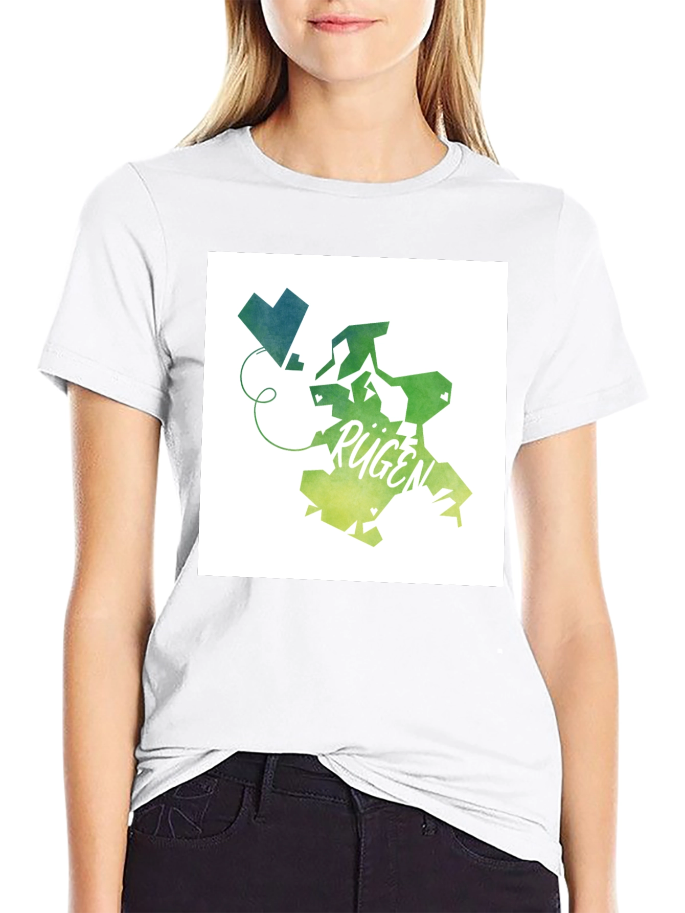 Rügen Island Map Graphic Tee