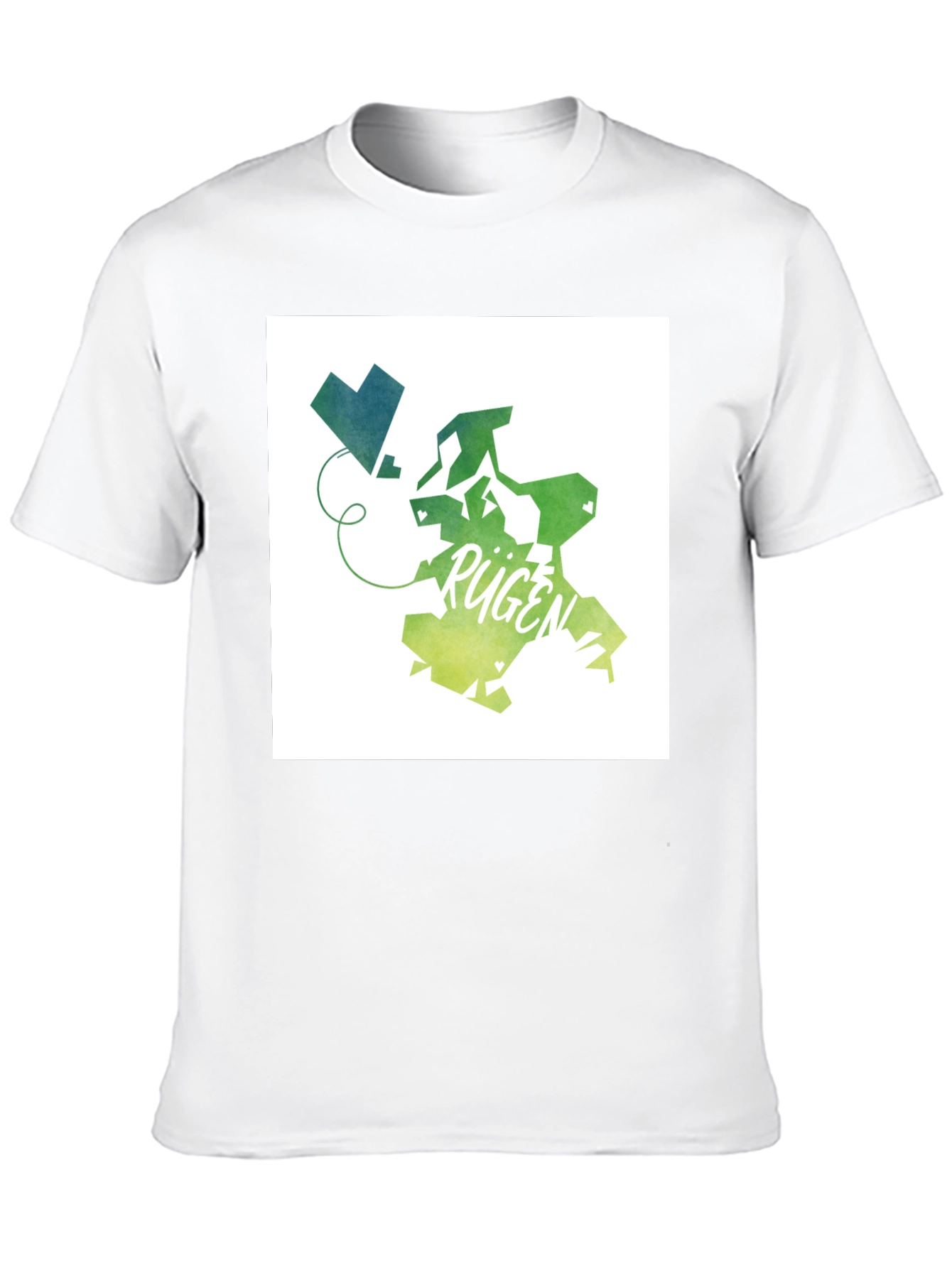 Rügen Island Map Graphic Tee