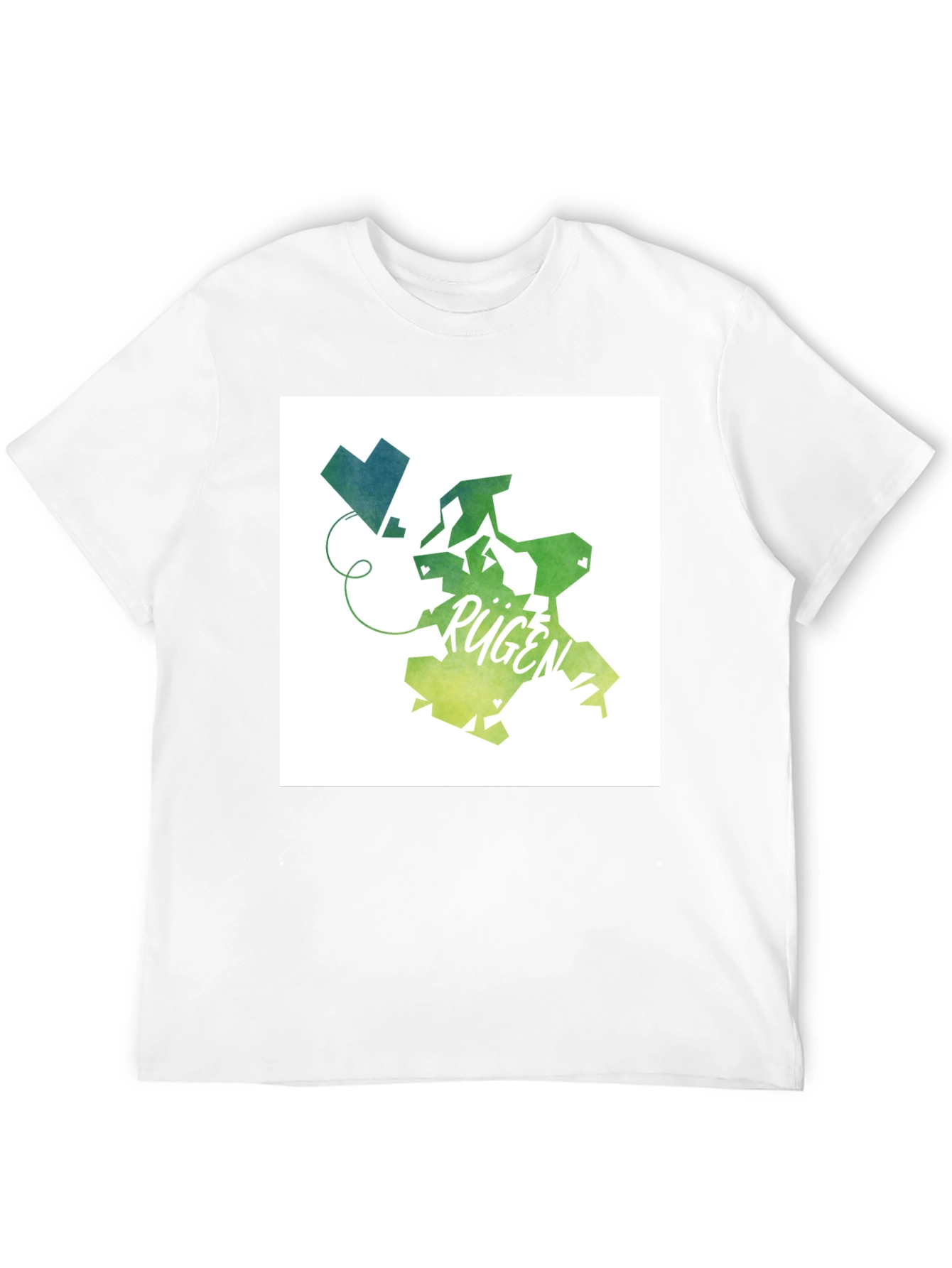 Rügen Island Map Graphic Tee