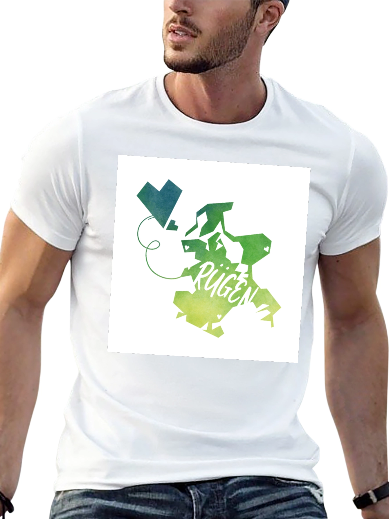 Rügen Island Map Graphic Tee