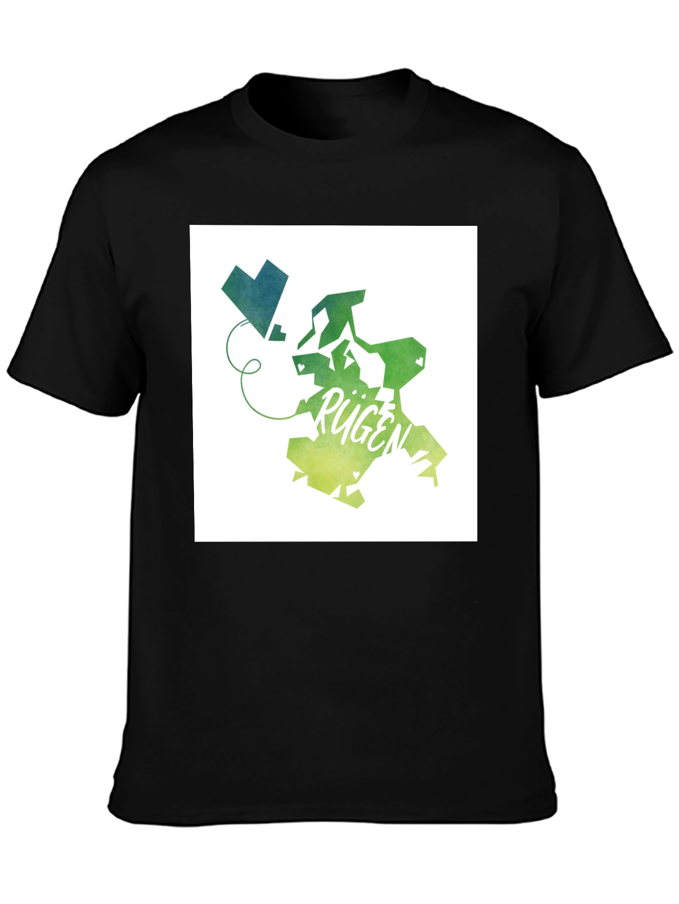 Rügen Island Map Graphic Tee