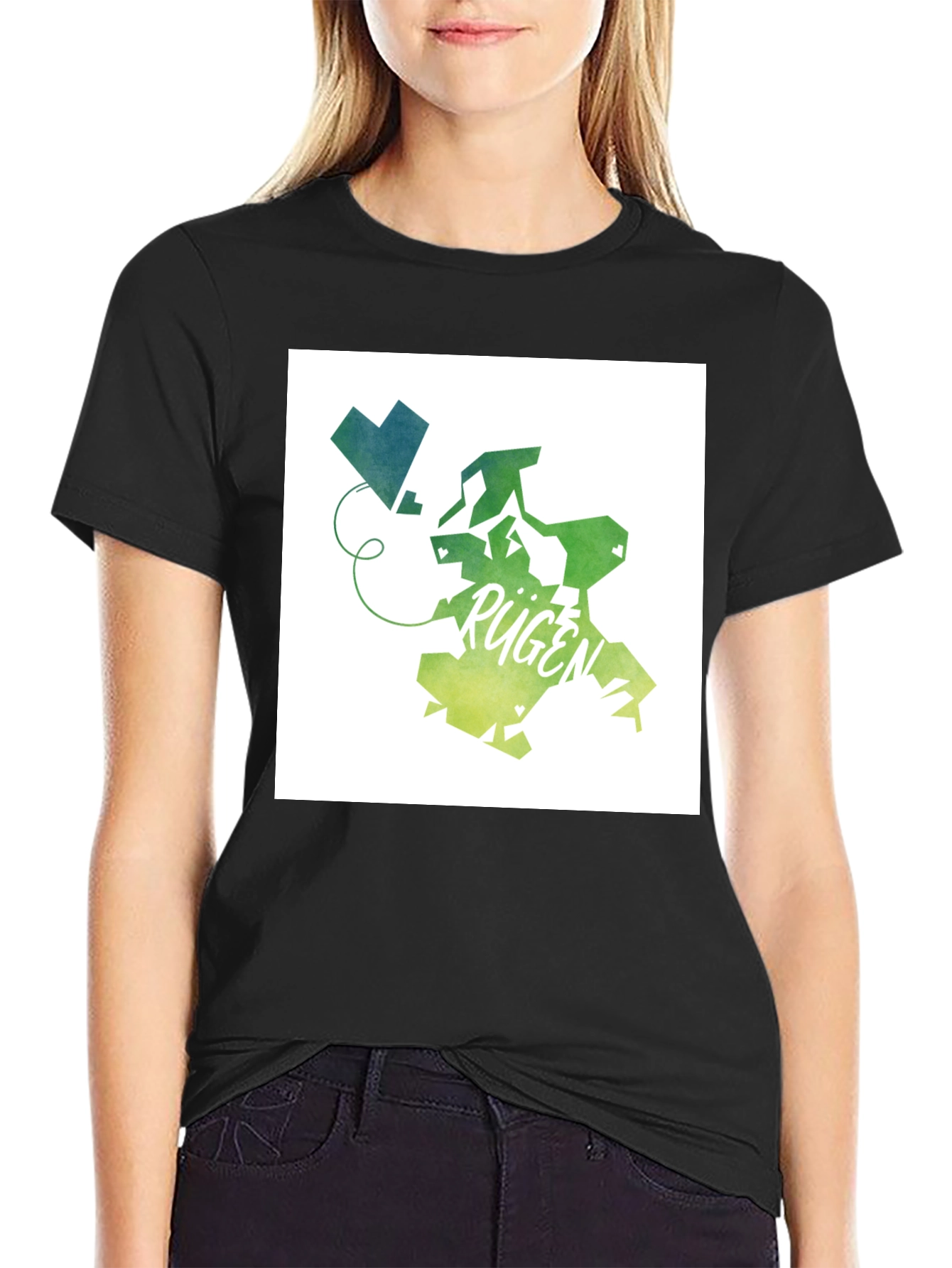 Rügen Island Map Graphic Tee