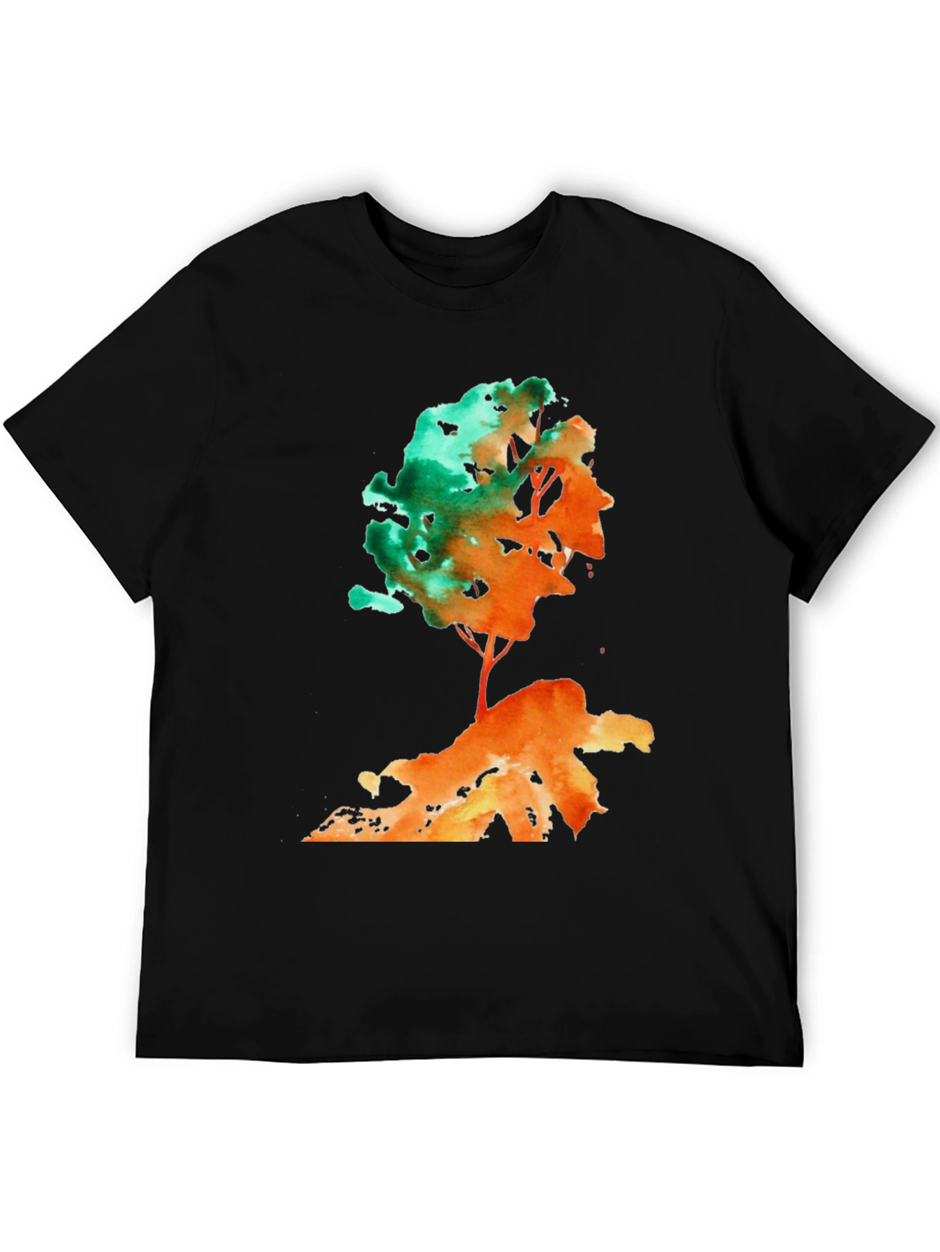 Watercolor Tree Graphic T-Shirt