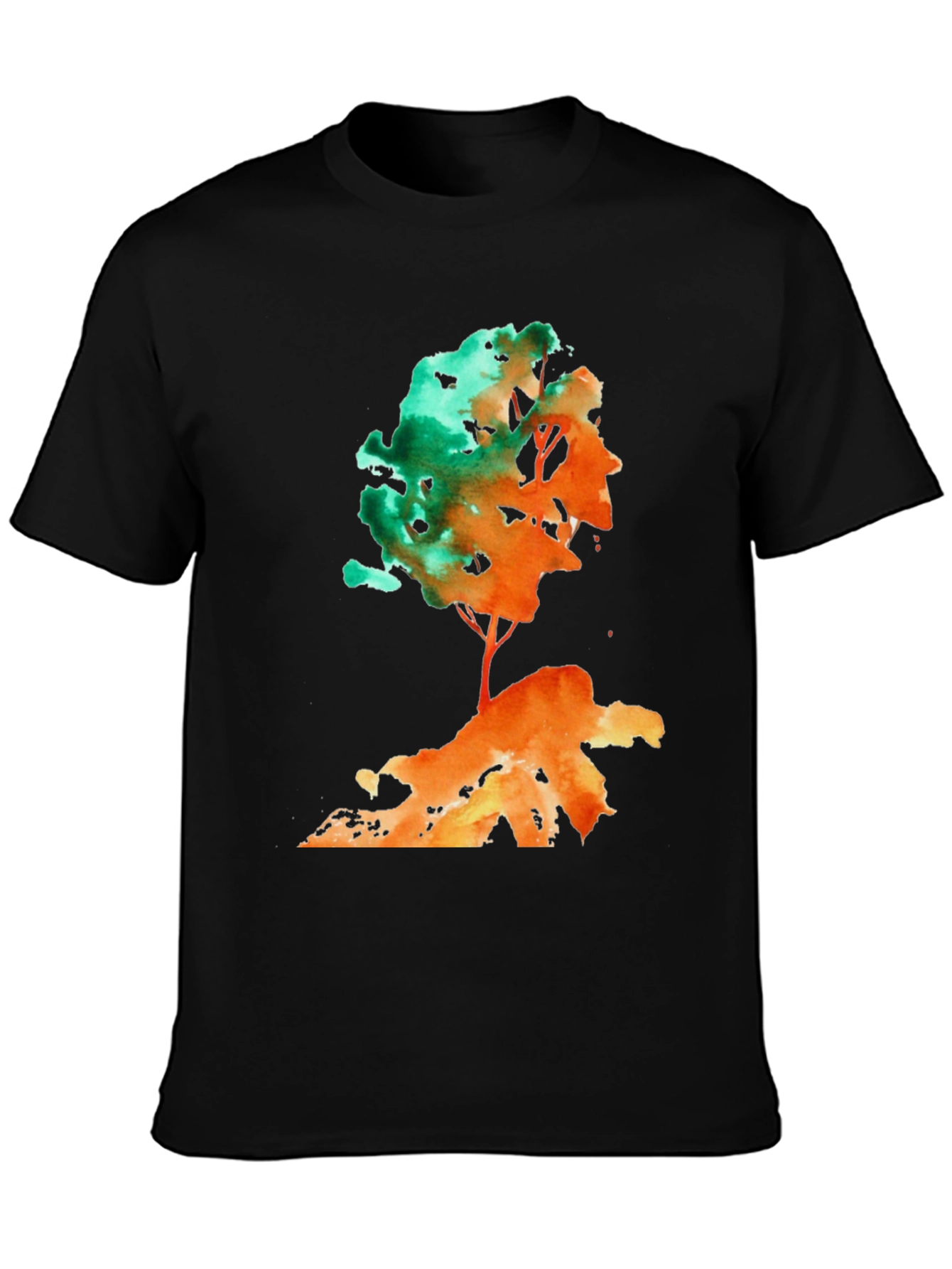 Watercolor Tree Graphic T-Shirt