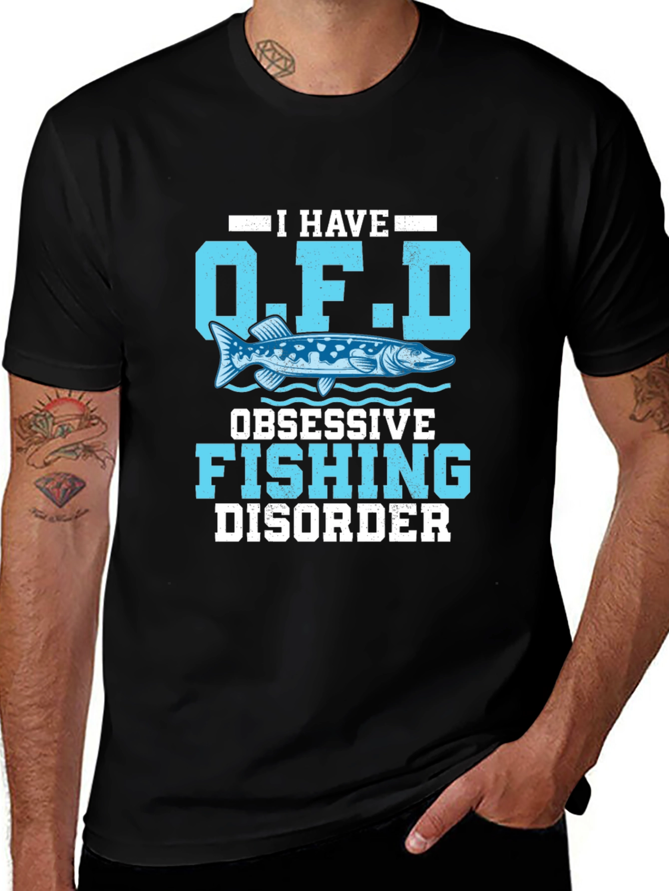 Obsessive Fishing Disorder Mens Graphic Tee