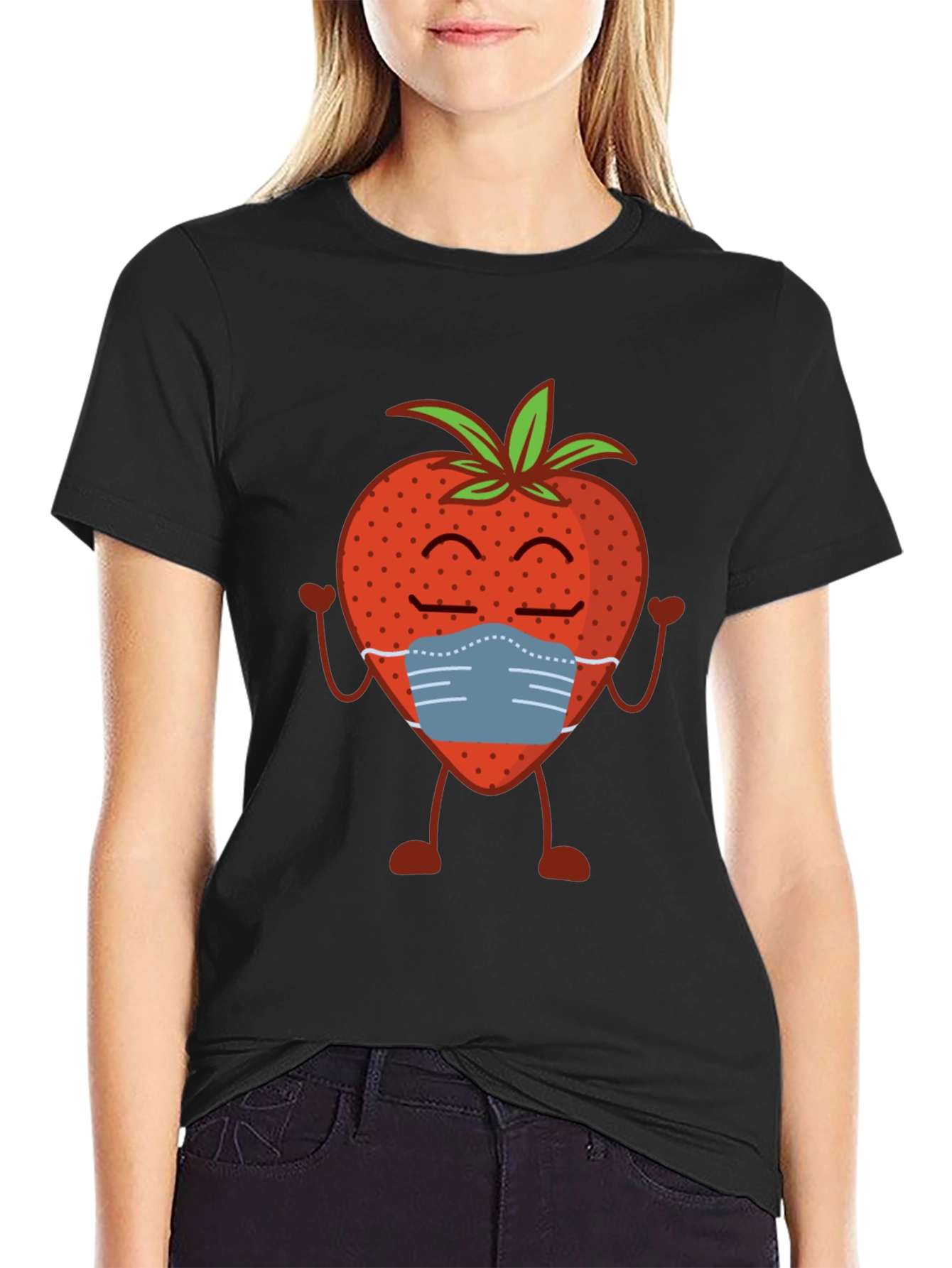 Strawberry Mask T-Shirt - Stay Safe & Stylish!