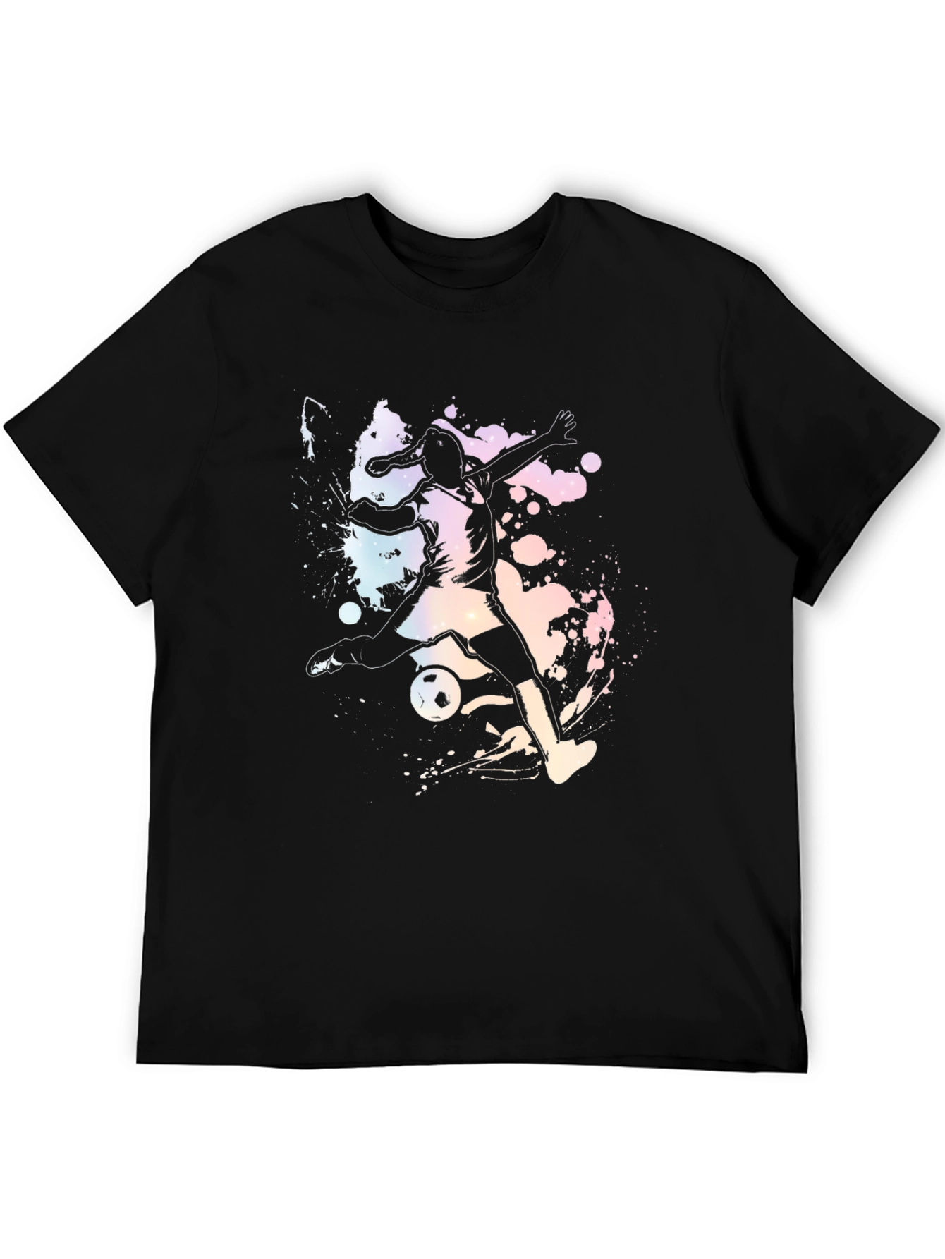 Soccer Player Graphic Print T-Shirt