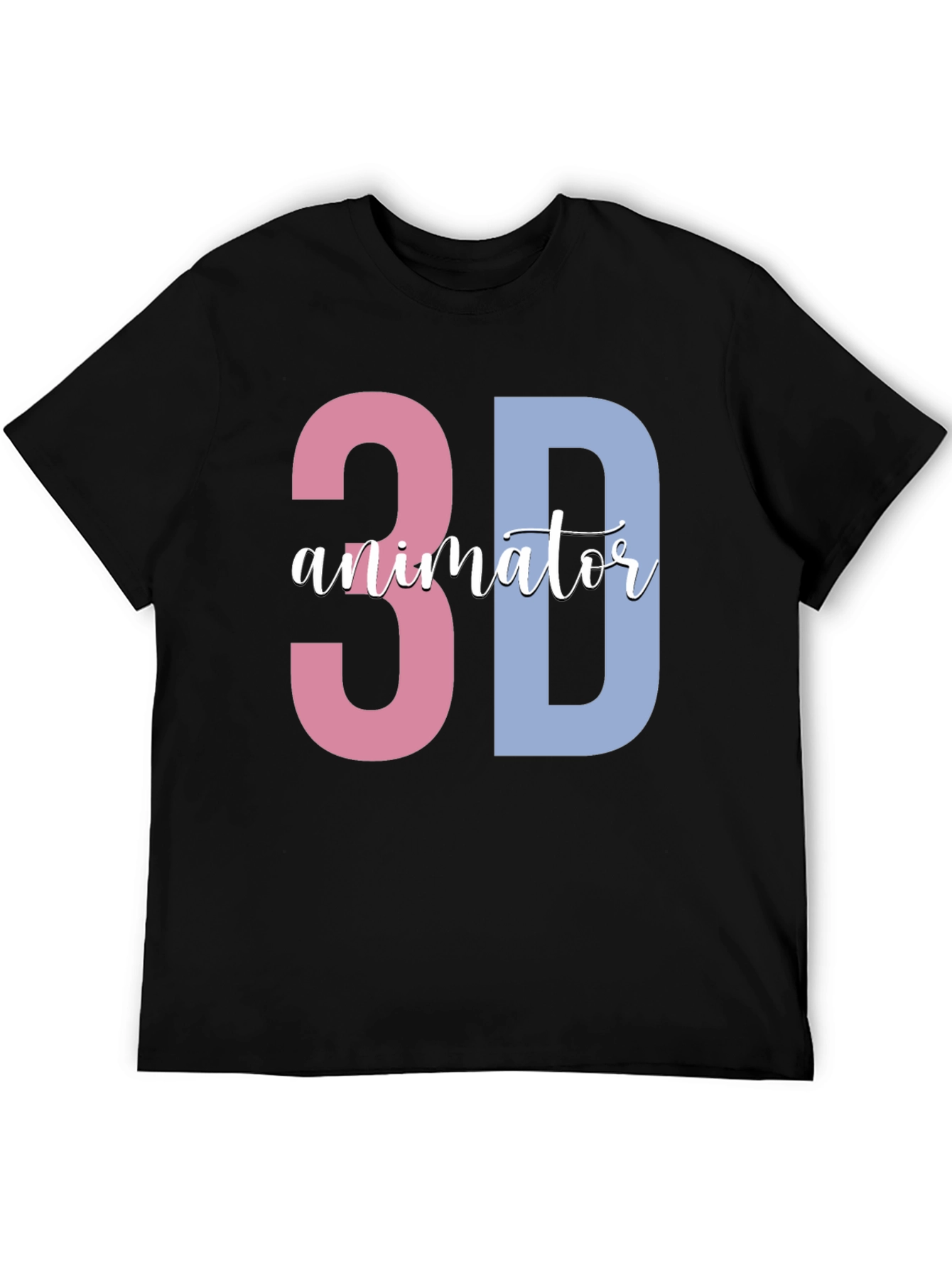 3D Animator Black T-Shirt - Unique Design