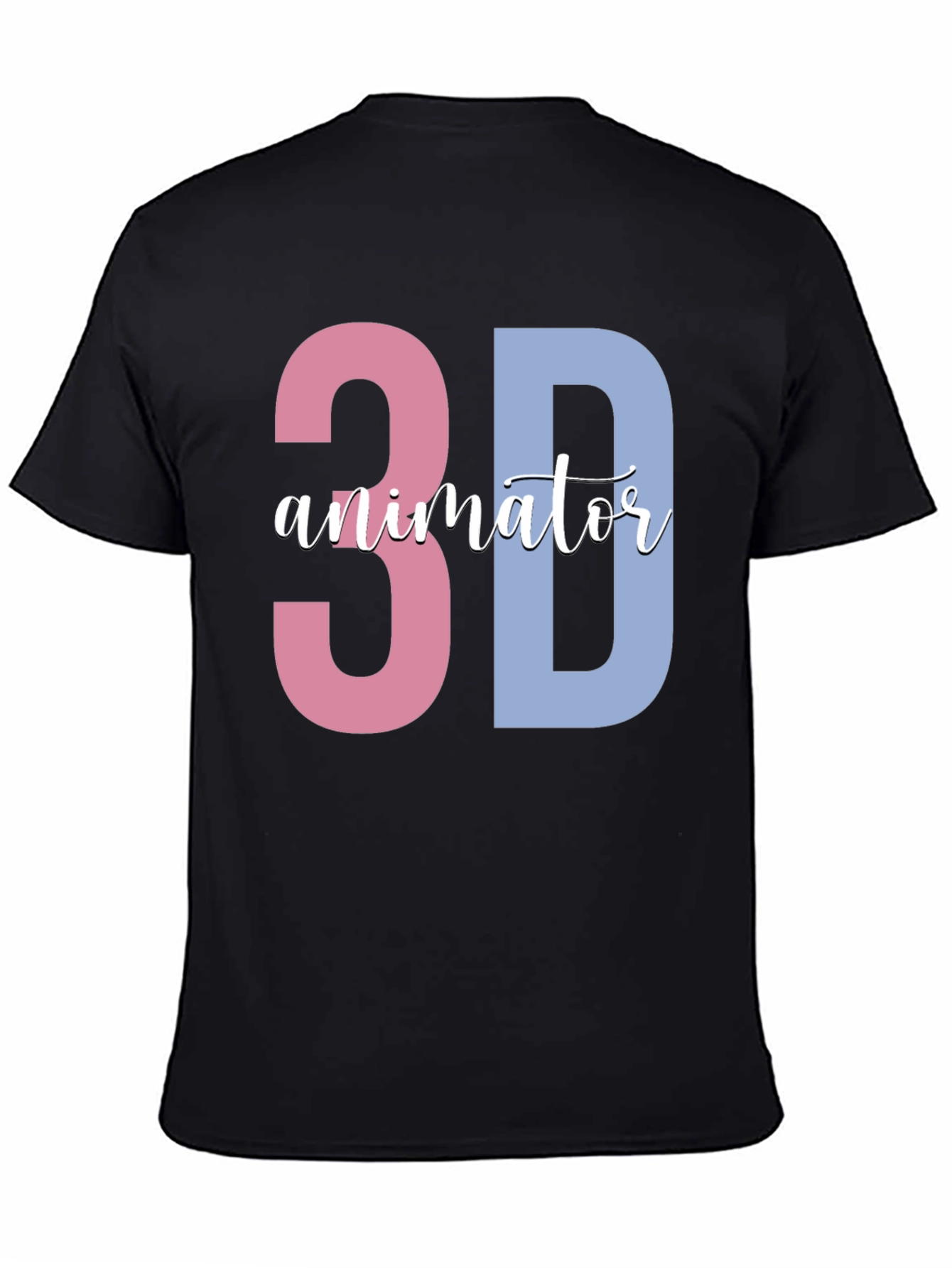 3D Animator Black T-Shirt - Unique Design