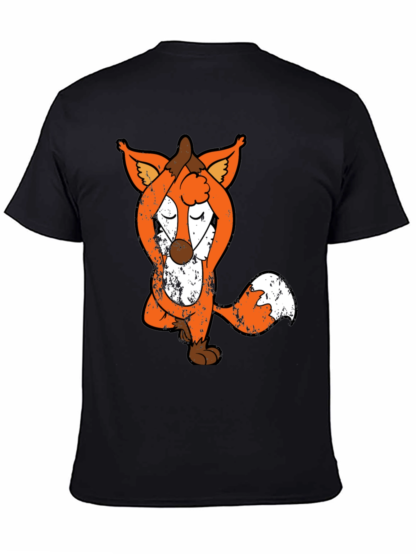 Yoga Fox Graphic Tee - Relaxed Fit Unique Design