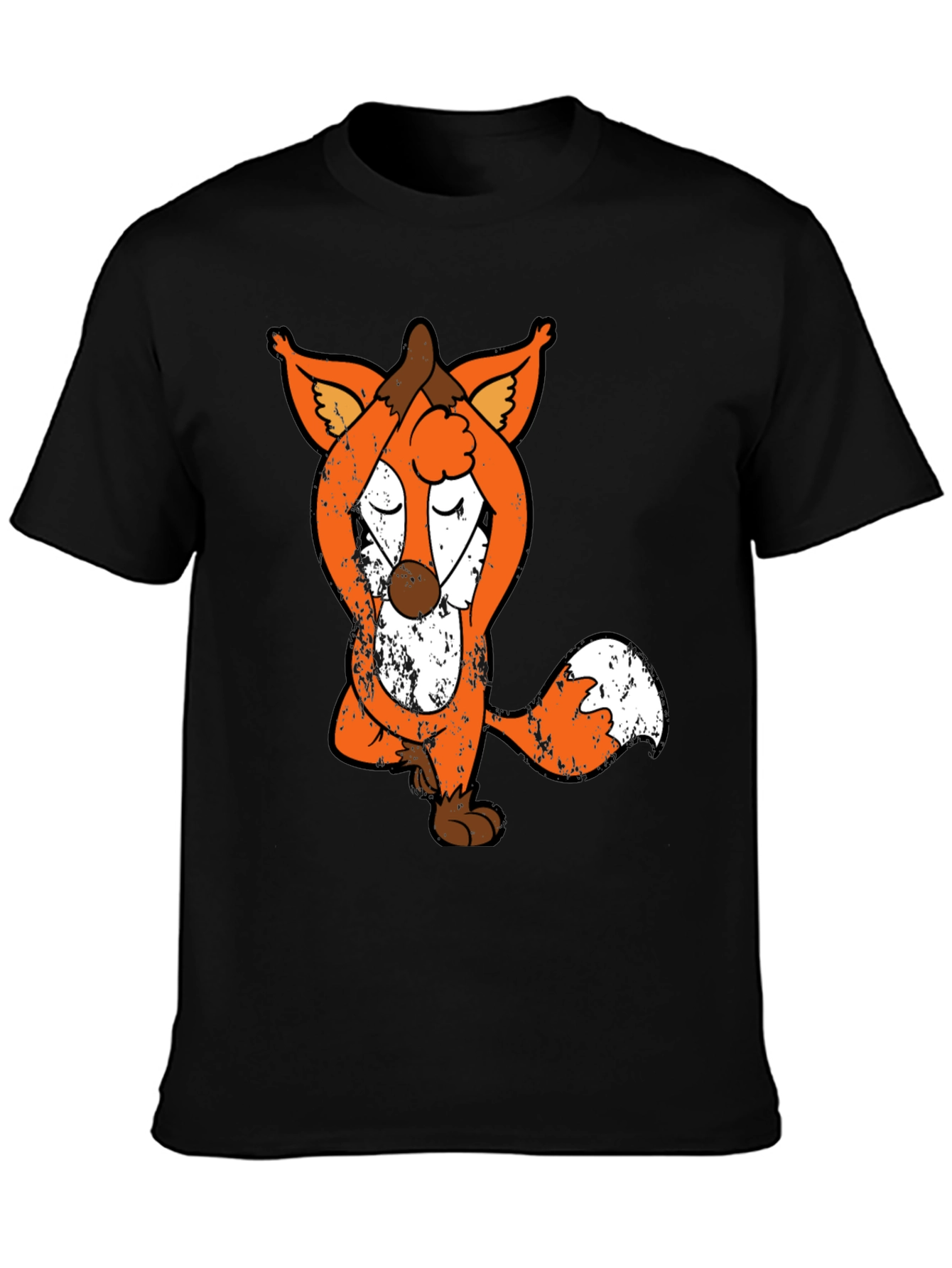Yoga Fox Graphic Tee - Relaxed Fit Unique Design