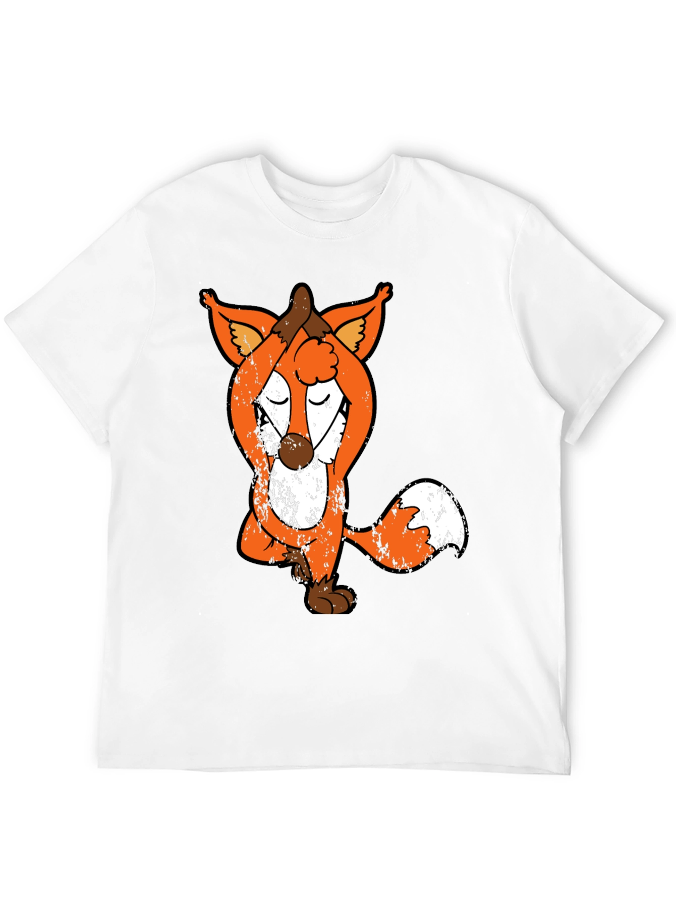 Yoga Fox Graphic Tee - Relaxed Fit Unique Design