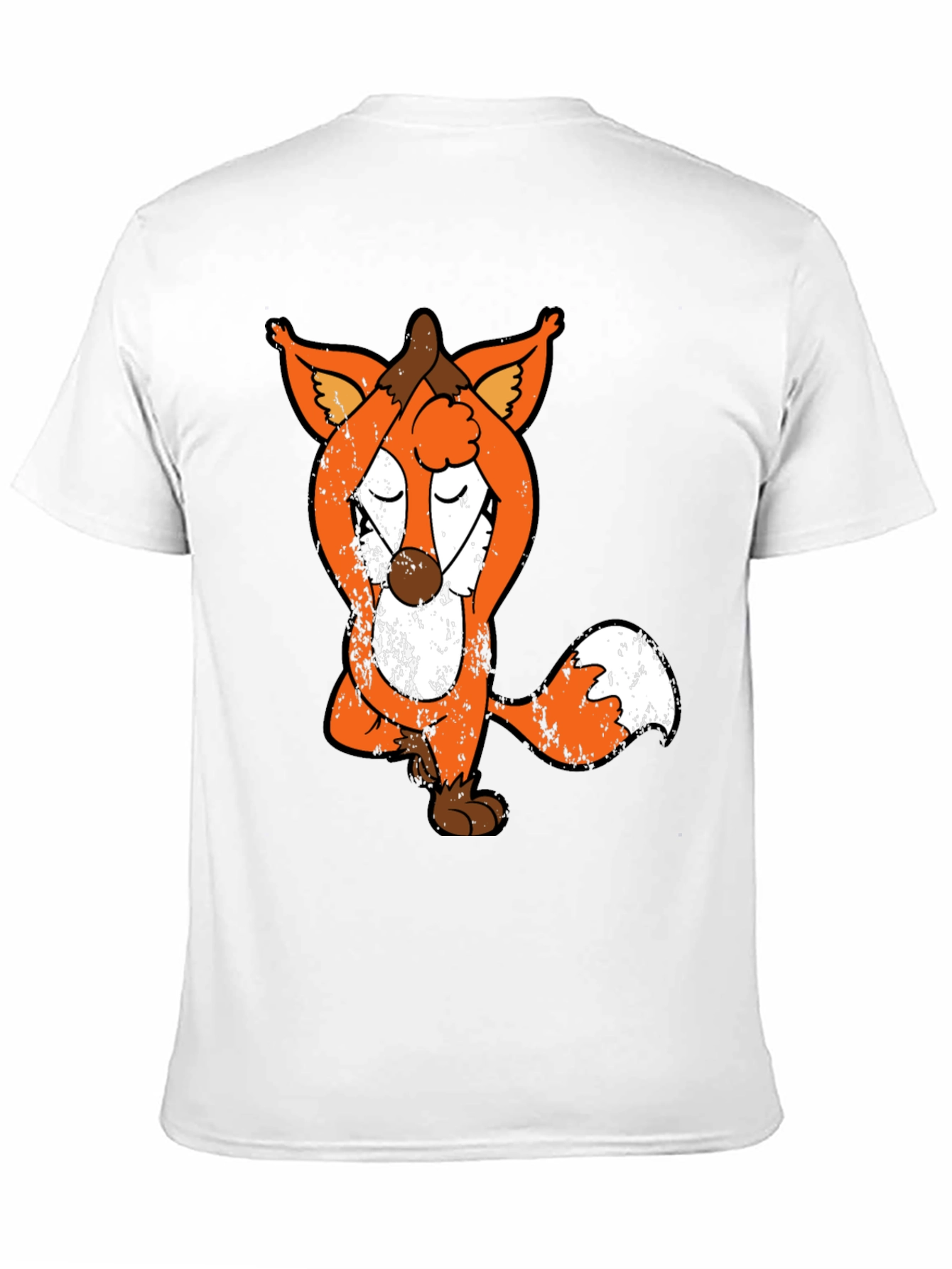 Yoga Fox Graphic Tee - Relaxed Fit Unique Design