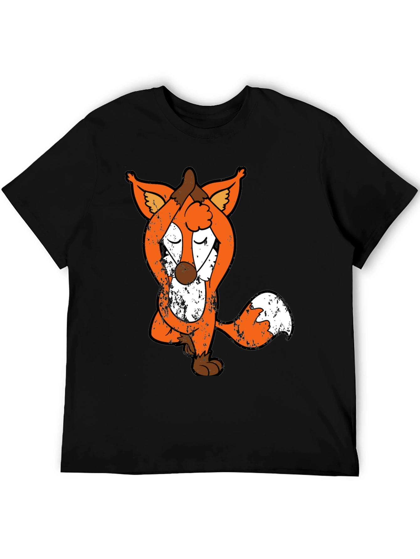 Yoga Fox Graphic Tee - Relaxed Fit Unique Design