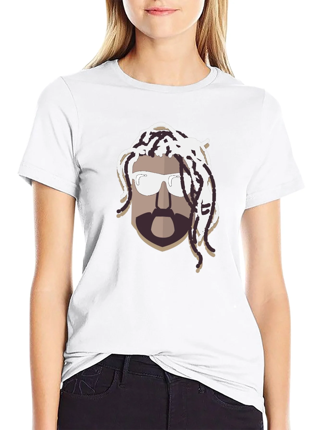 Cool Graphic T-Shirt with Rasta Man Design