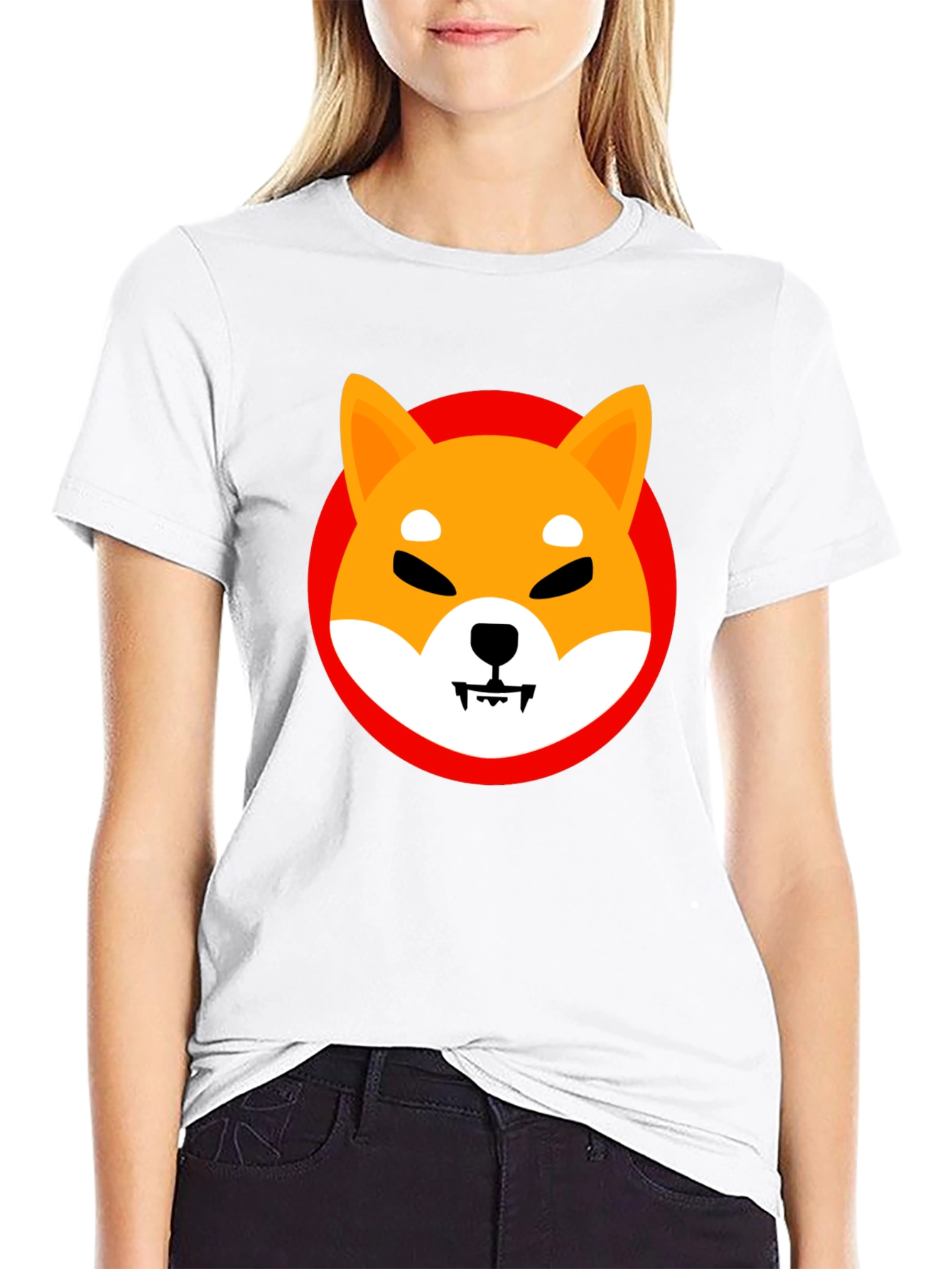 Shiba Inu Graphic T-Shirt - Black