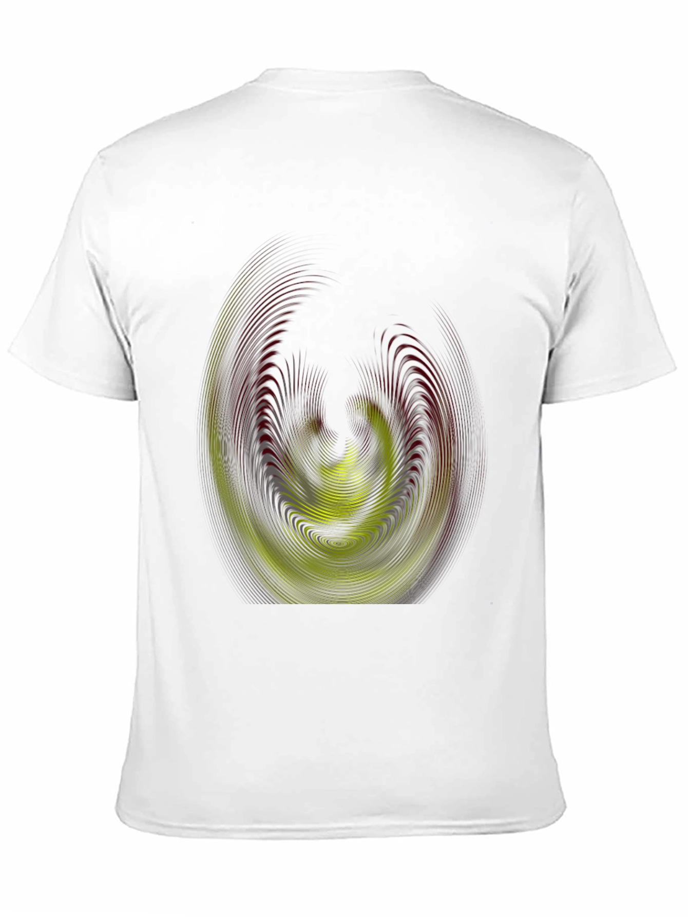 Abstract Swirl Graphic Print Tee - Modern Style