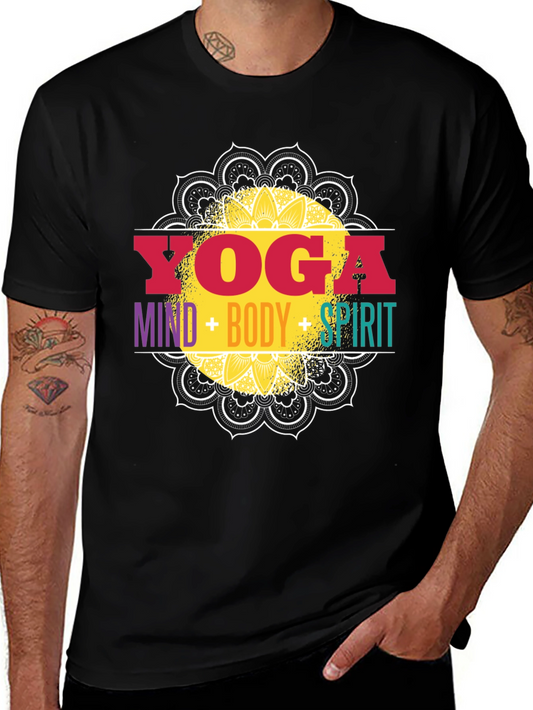 Yoga Mind Body Spirit Graphic Tee