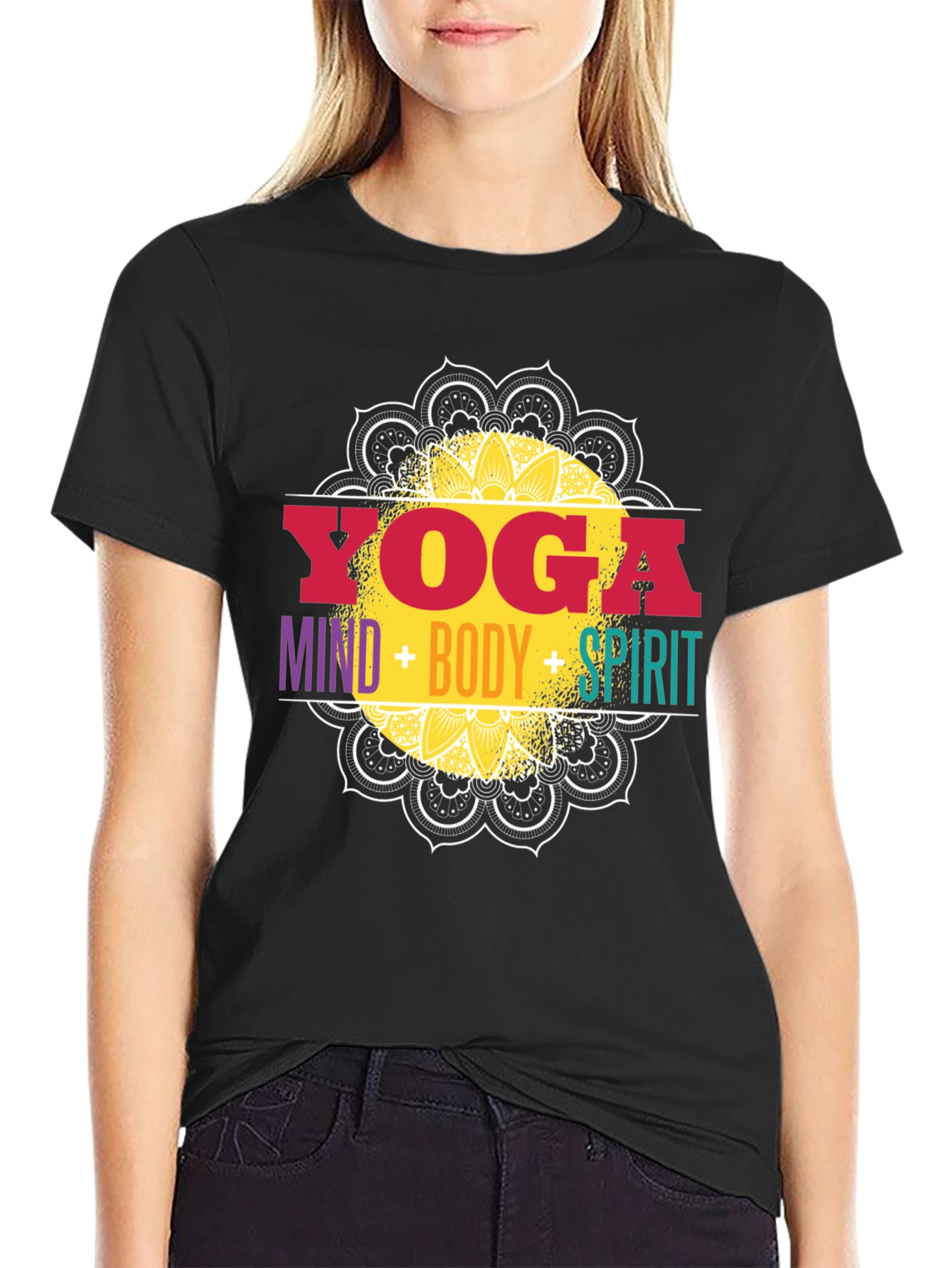 Yoga Mind Body Spirit Graphic Tee