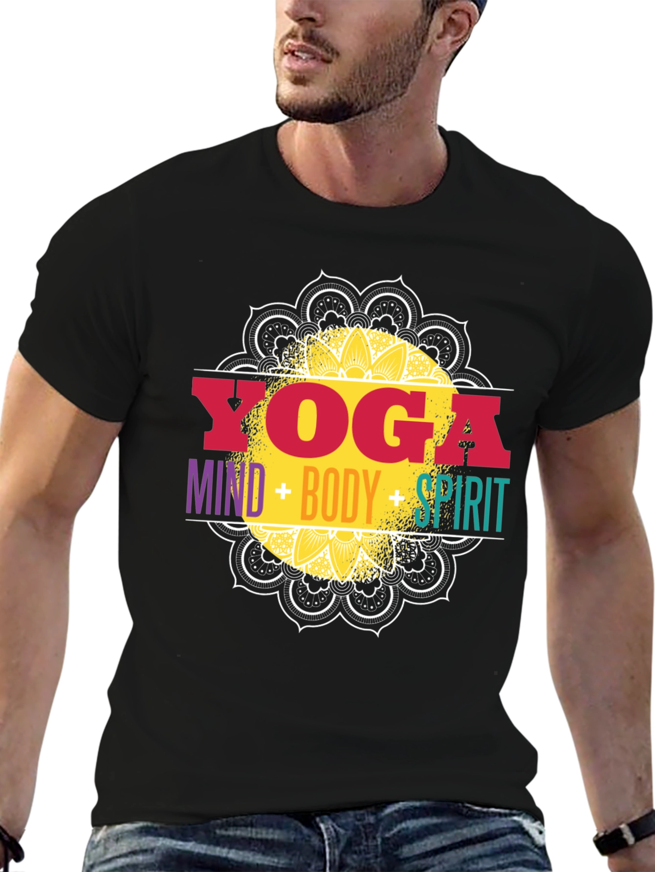 Yoga Mind Body Spirit Graphic Tee