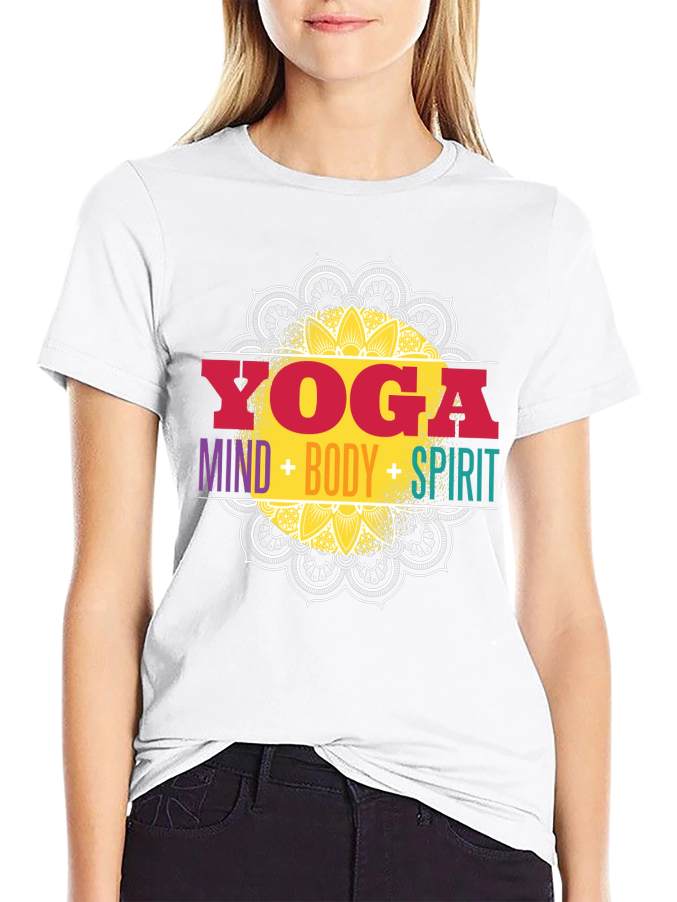 Yoga Mind Body Spirit Graphic Tee