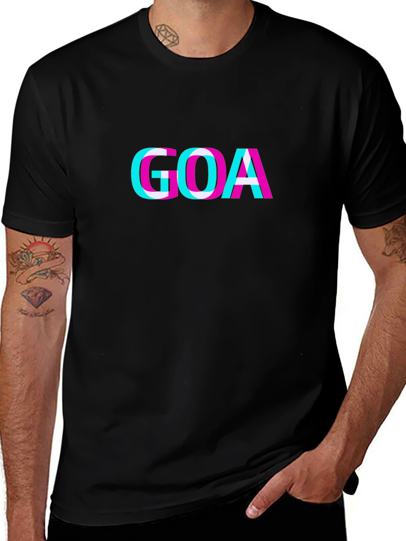 GOA Graphic Tee - Stylish Black Cotton T-Shirt