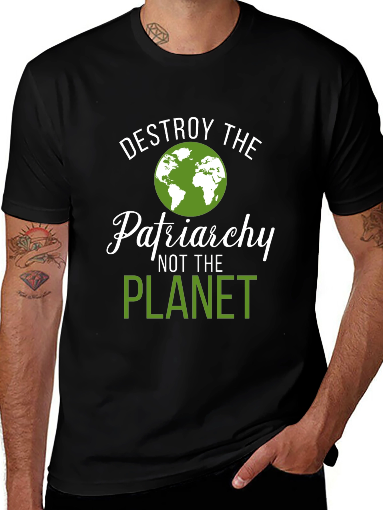 Destroy Patriarchy T-Shirt - Planet Love