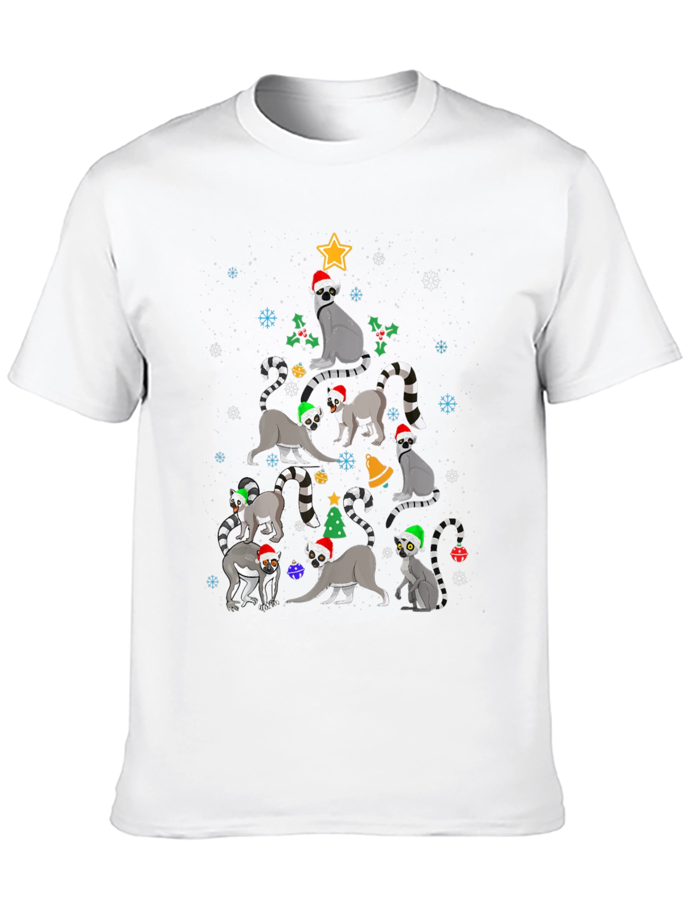 Festive Lemur Christmas Tree T-Shirt