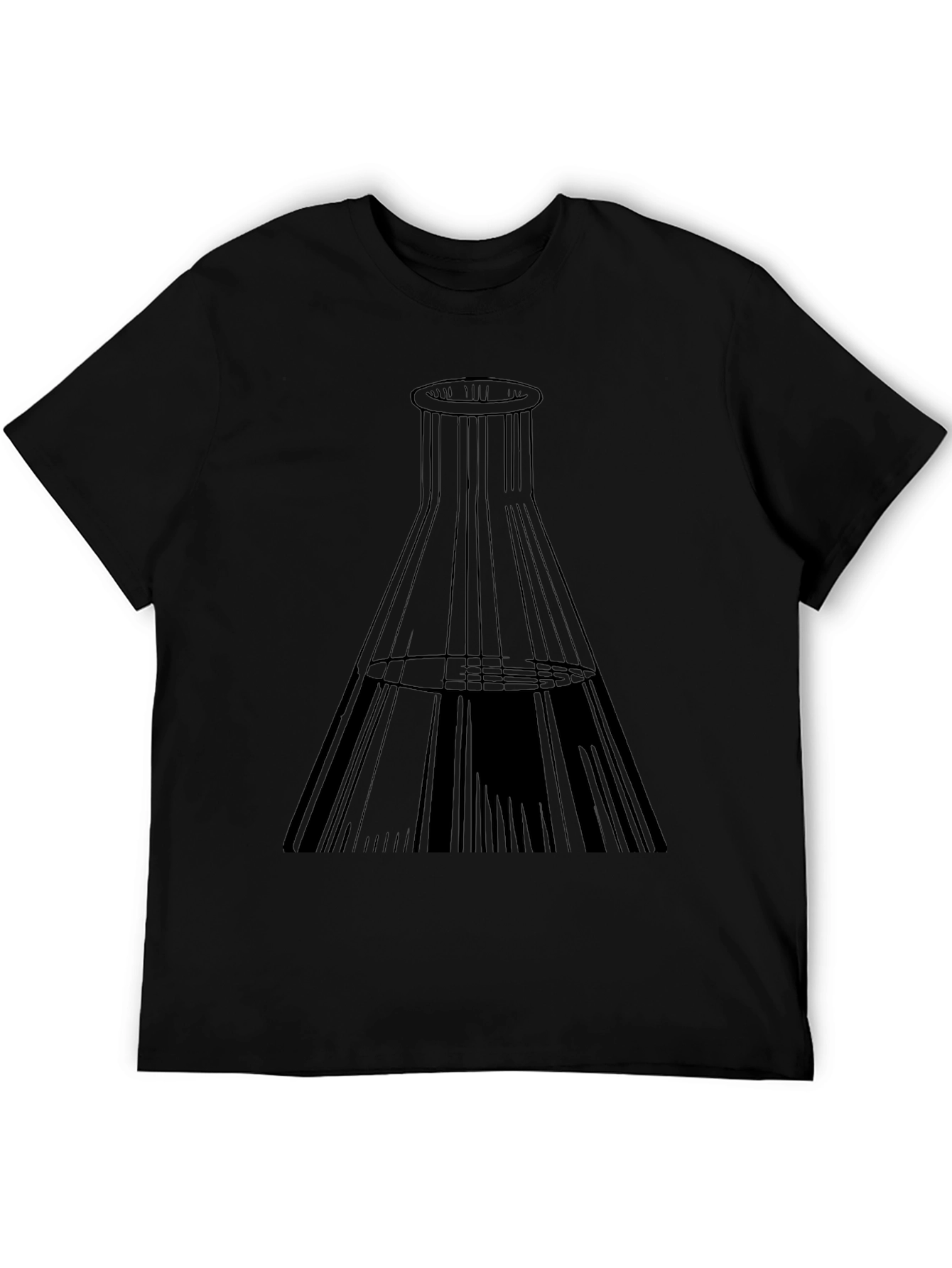 Science Beaker Graphic Tee - Black