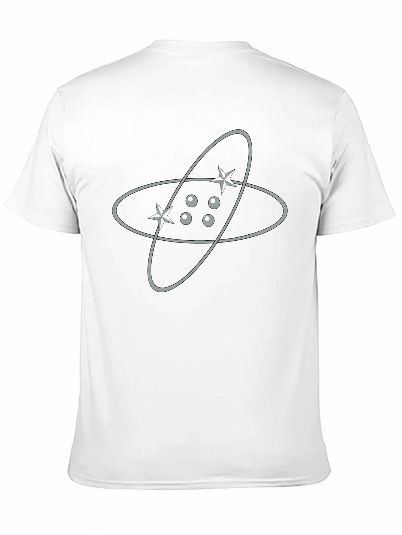 Orbit Star Graphic Tee - Black Cotton Blend Shirt