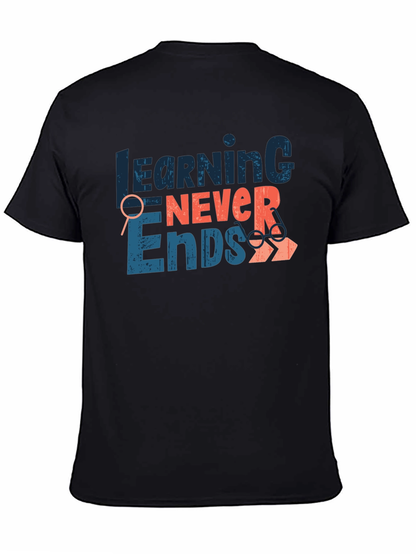 Learning Never Ends Graphic T-Shirt
