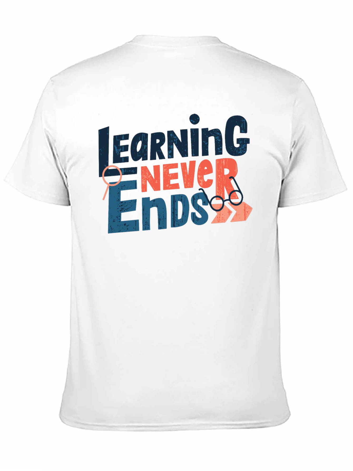 Learning Never Ends Graphic T-Shirt