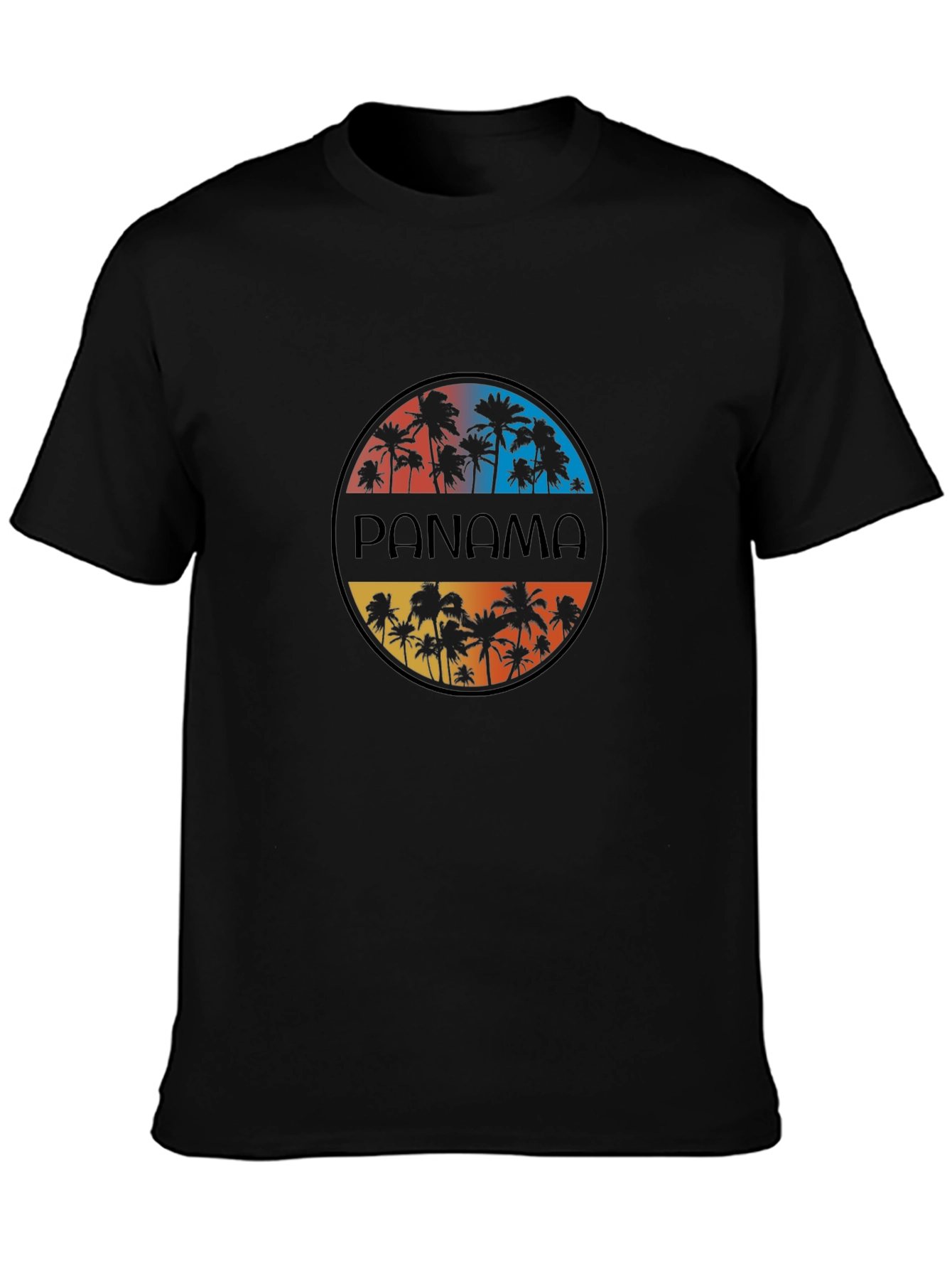 Panama Palm Tree Graphic T-Shirt