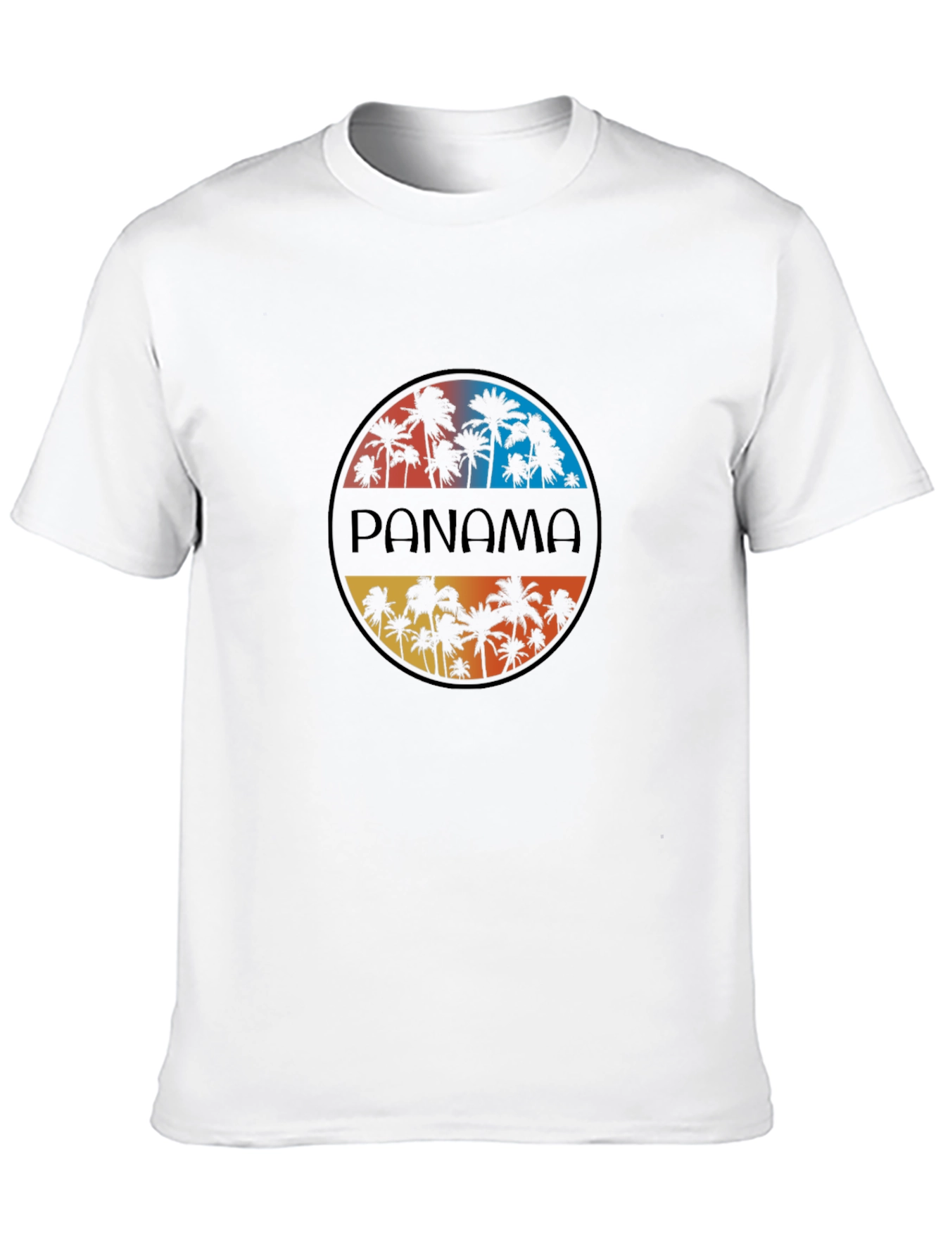 Panama Palm Tree Graphic T-Shirt
