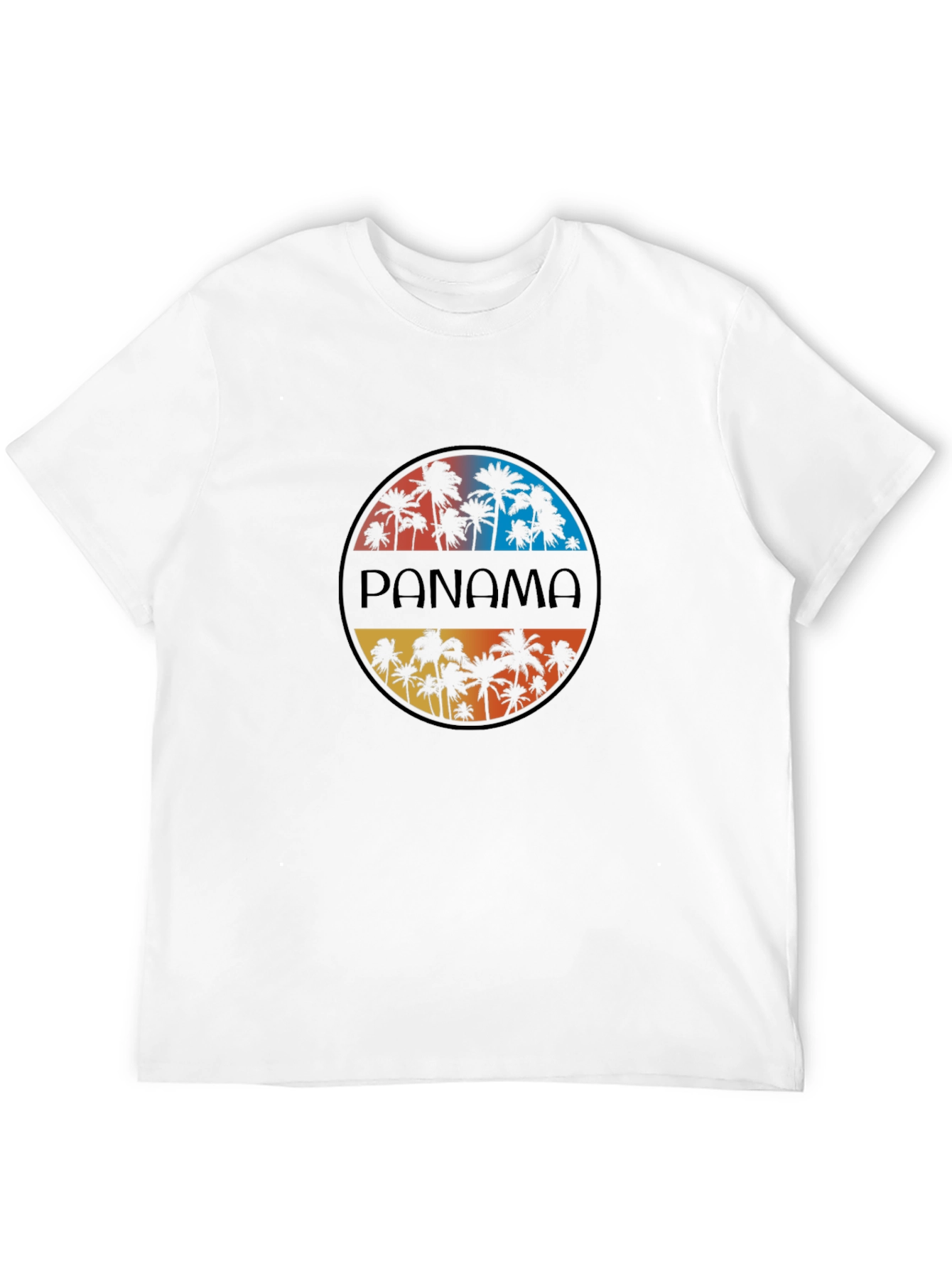 Panama Palm Tree Graphic T-Shirt