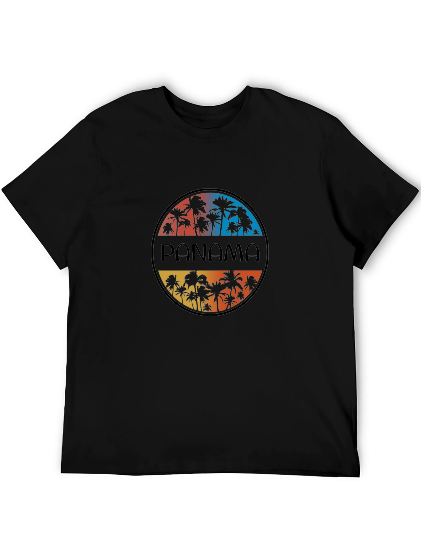 Panama Palm Tree Graphic T-Shirt