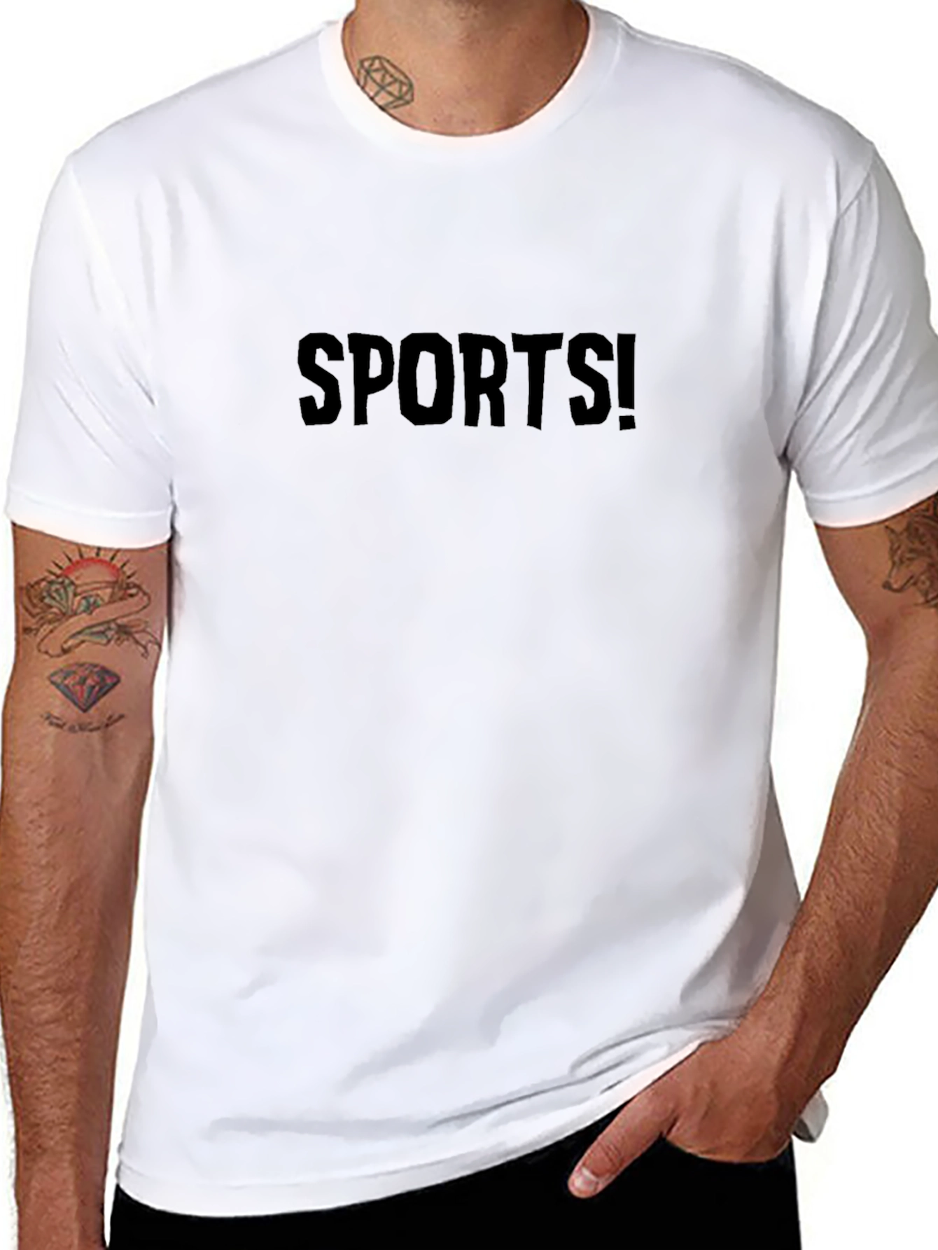 SPORTS! Bold Graphic Black T-Shirt