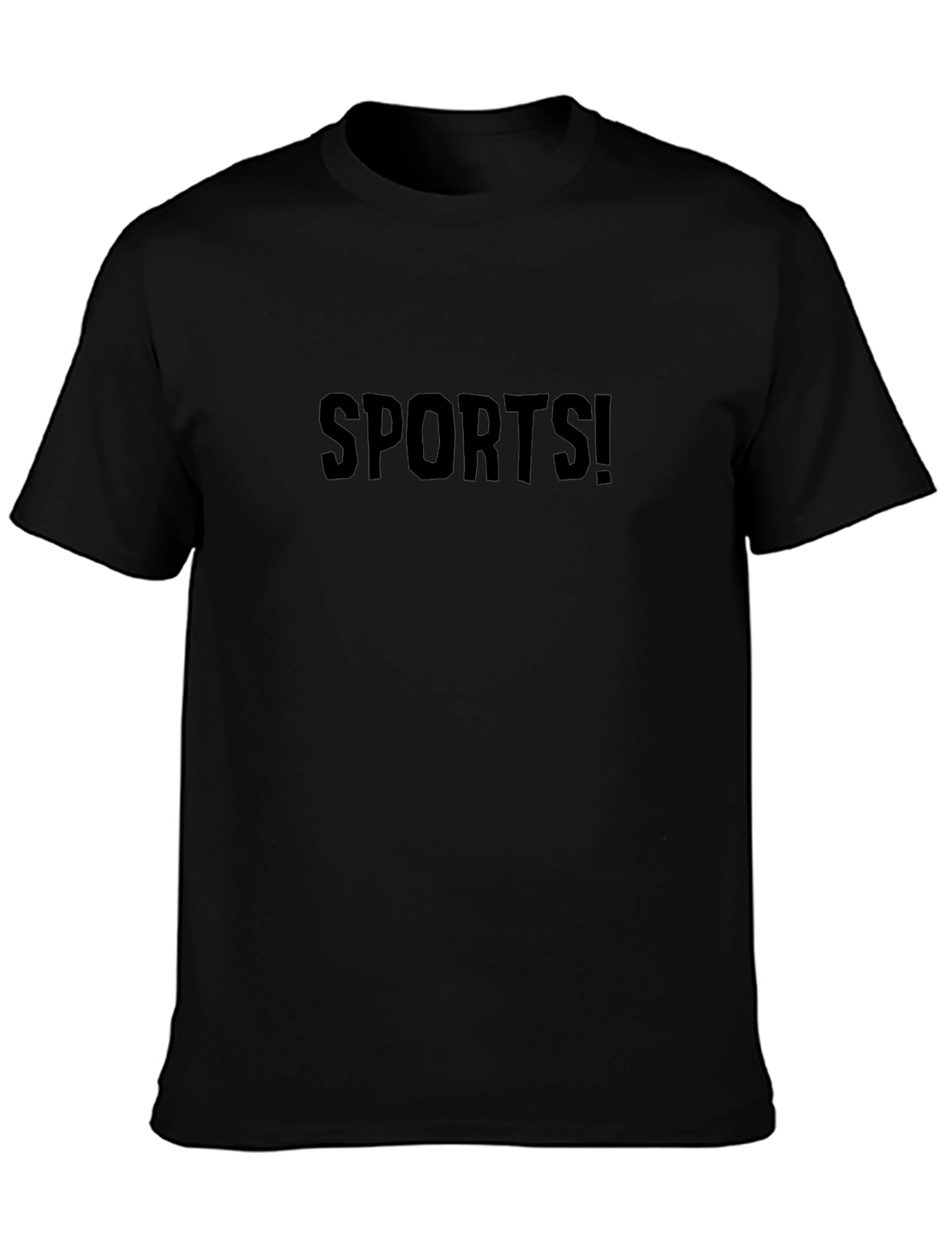 SPORTS! Bold Graphic Black T-Shirt