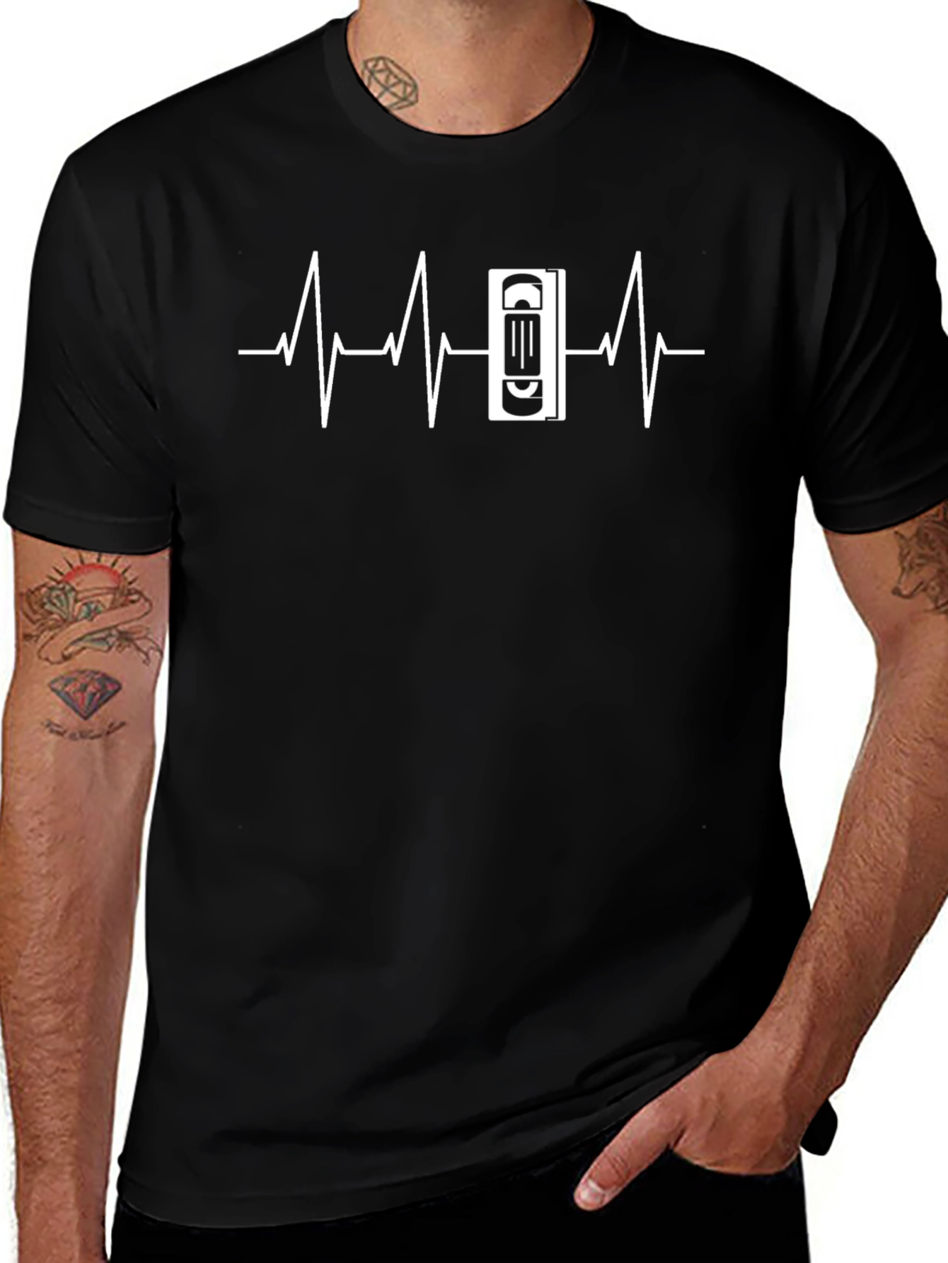VHS Heartbeat Graphic Tee