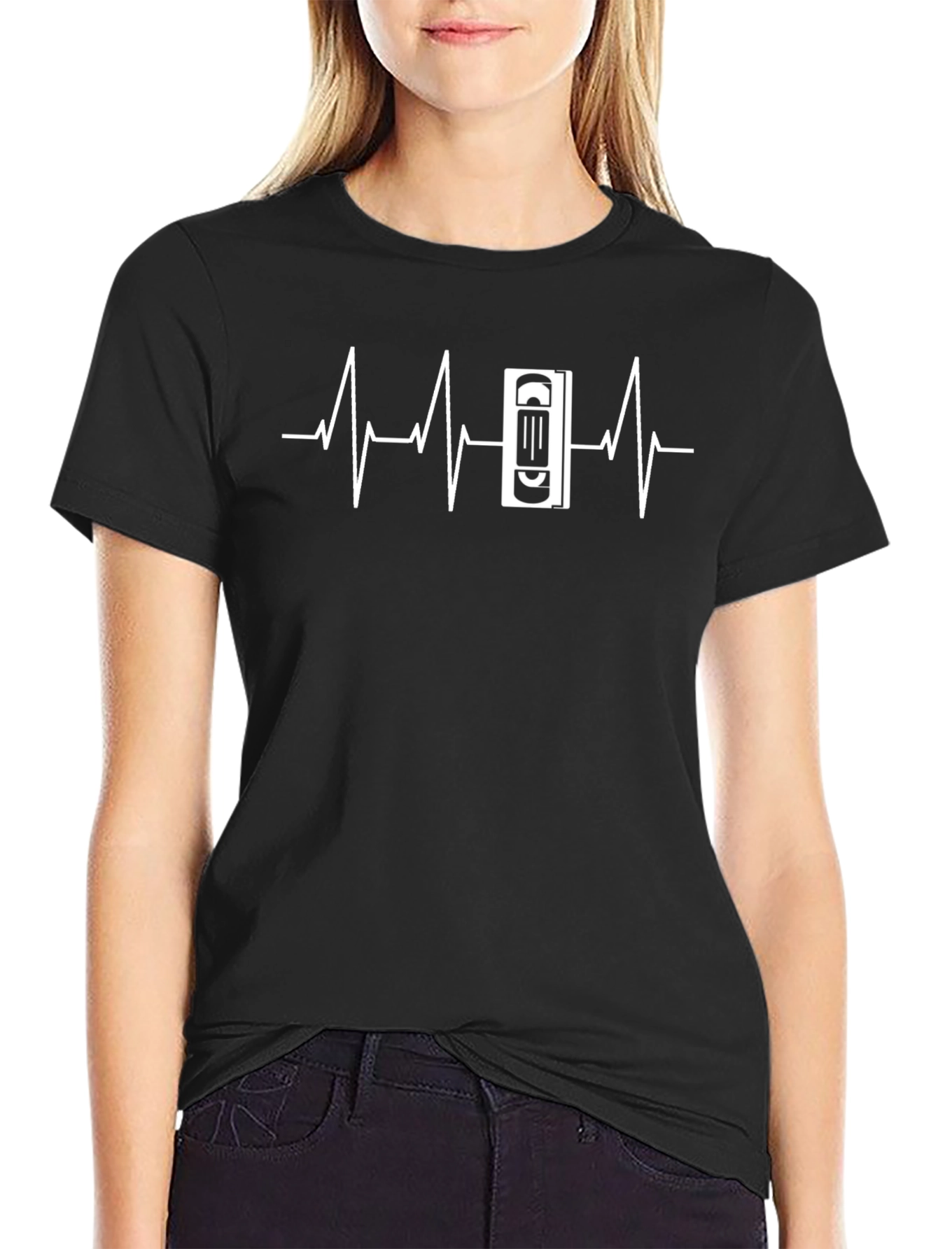 VHS Heartbeat Graphic Tee