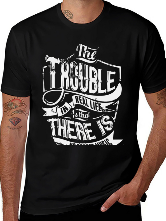 The Trouble T-Shirt - Black Graphic Tee