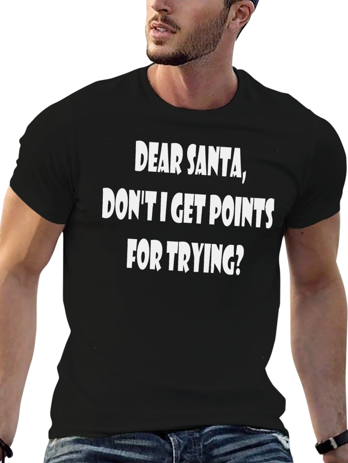 Dear Santa Graphic Tee - Funny Christmas Shirt