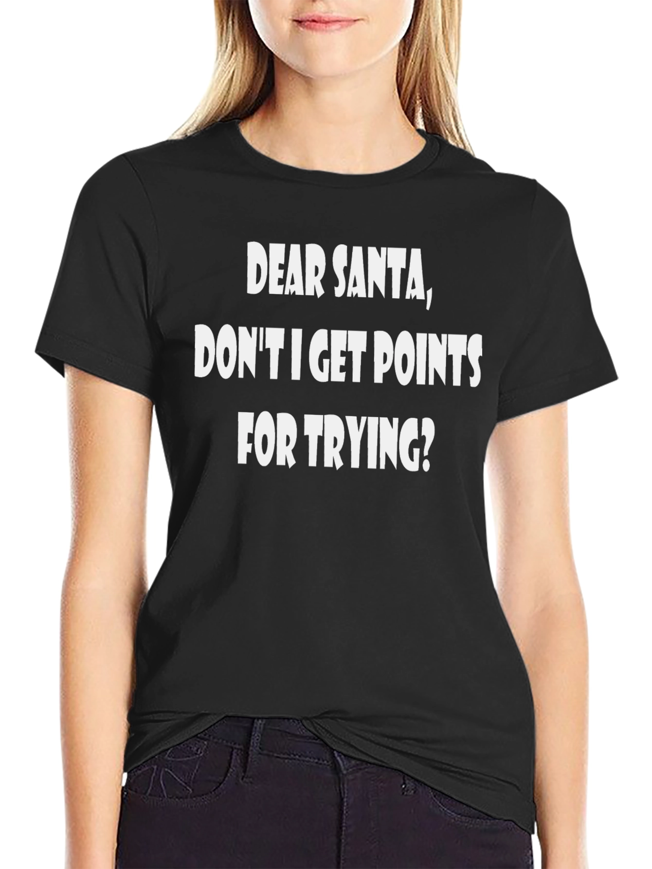 Dear Santa Graphic Tee - Funny Christmas Shirt