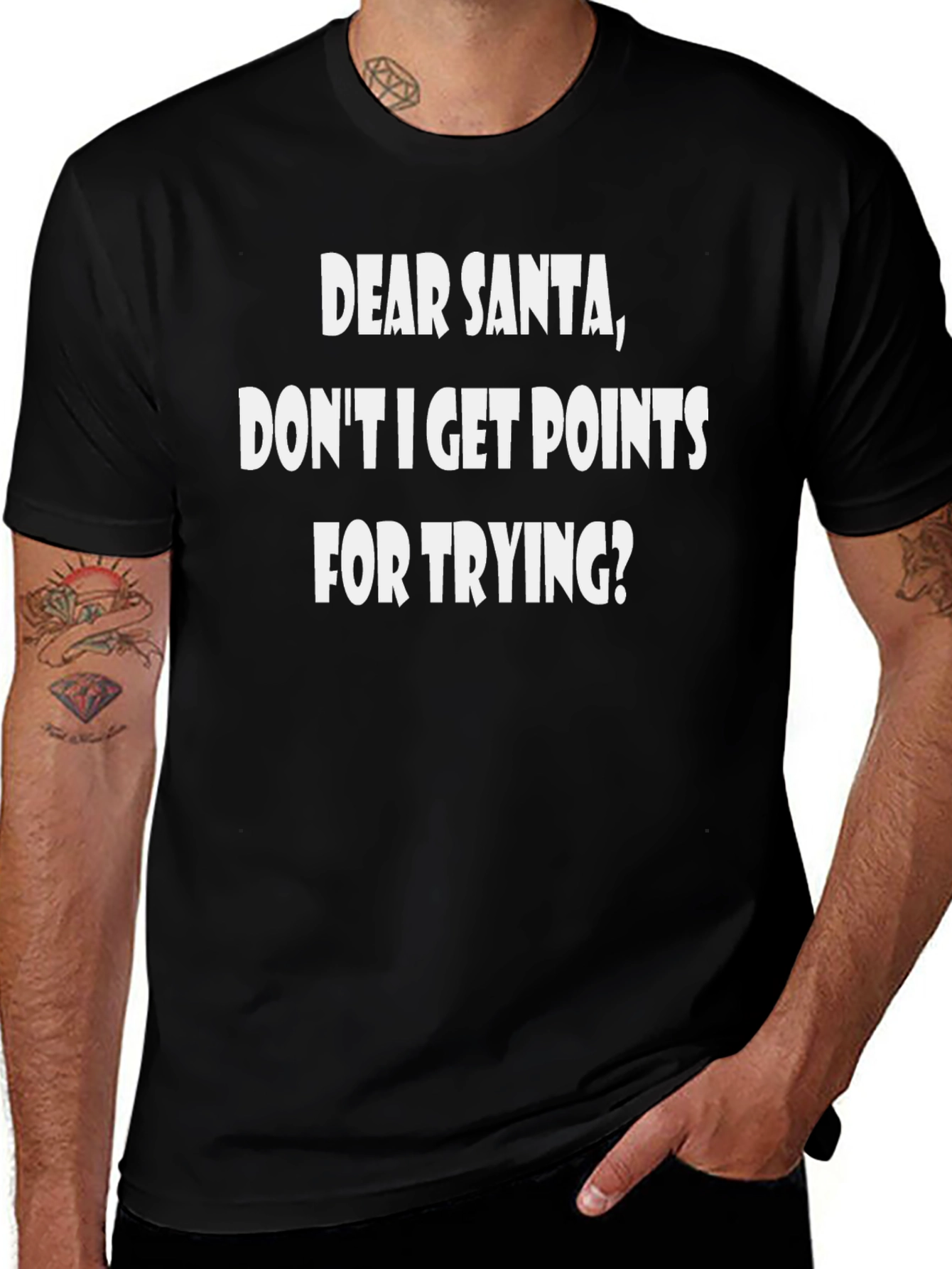 Dear Santa Graphic Tee - Funny Christmas Shirt