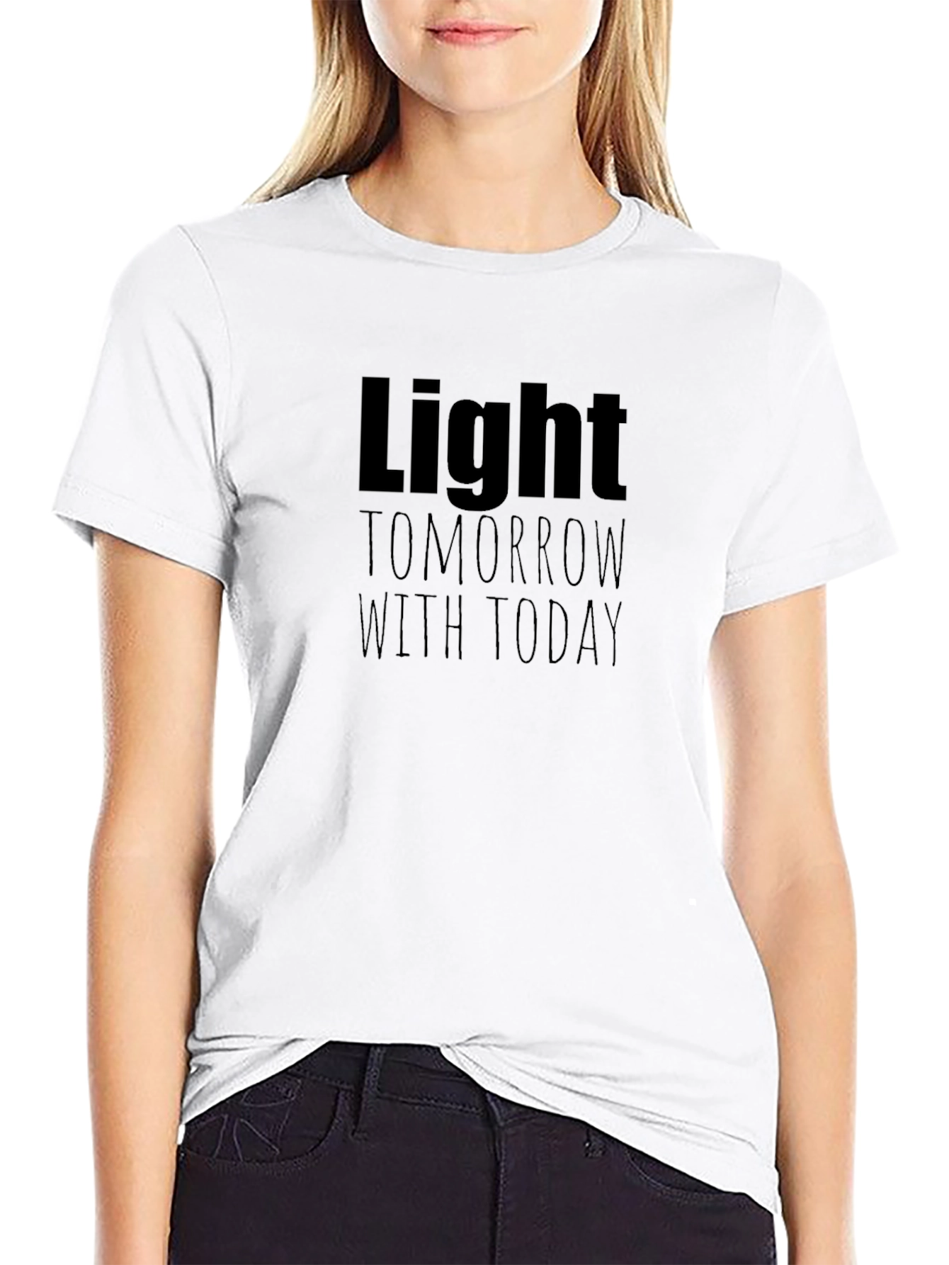 Light Tomorrow With Today Black T-Shirt